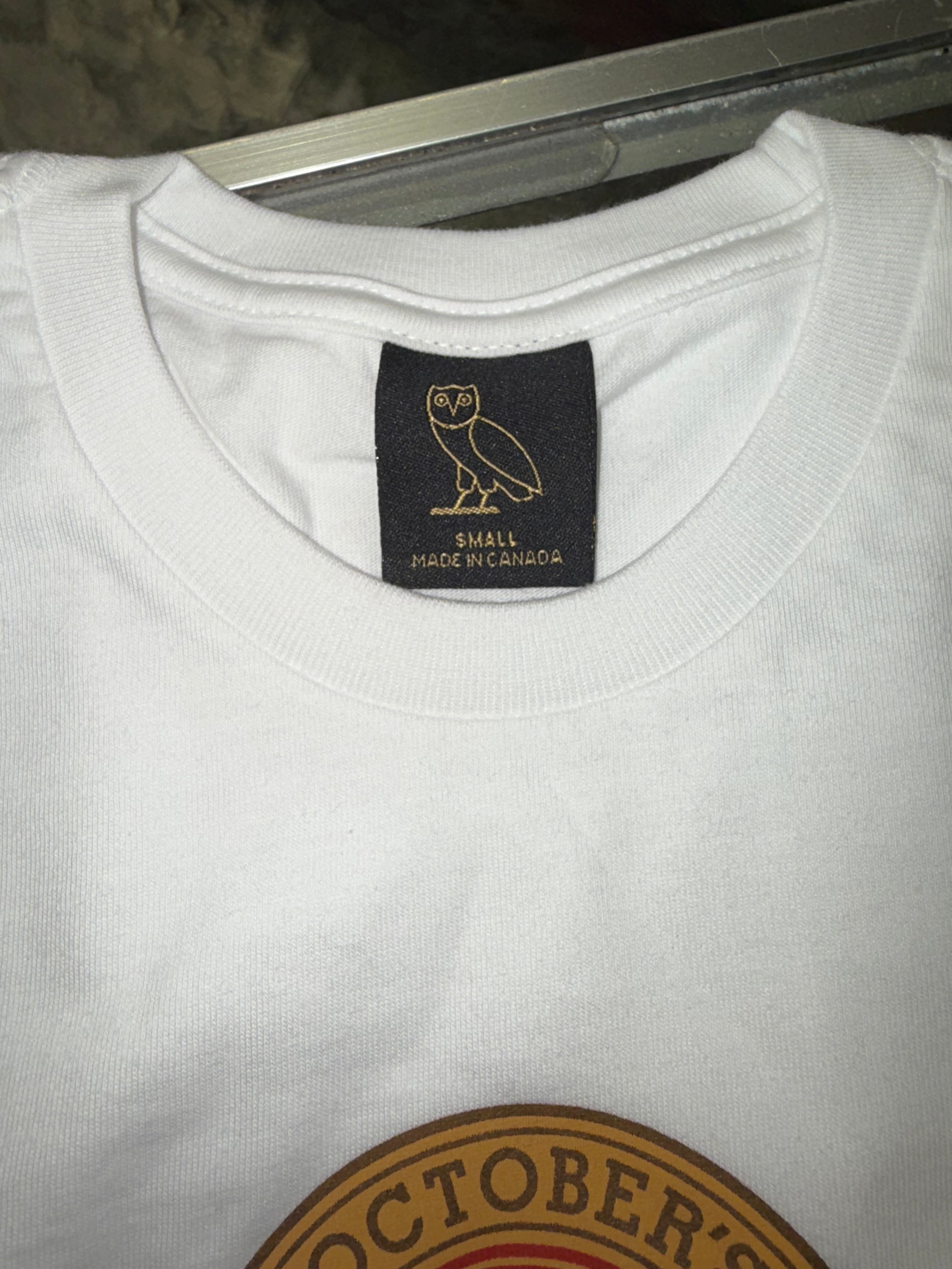 Size S OVO Center Logo Tee “White” Brand New