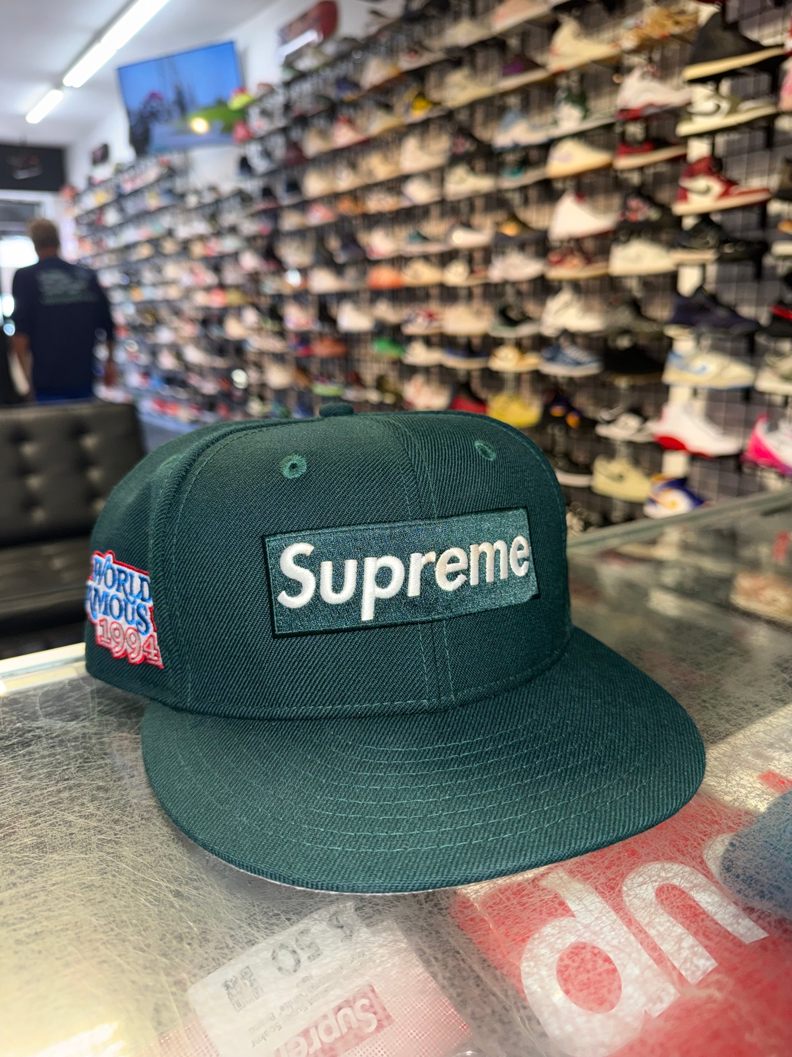 Size 7 1/8 Supreme World Famous New Era Fitted Hat “Green