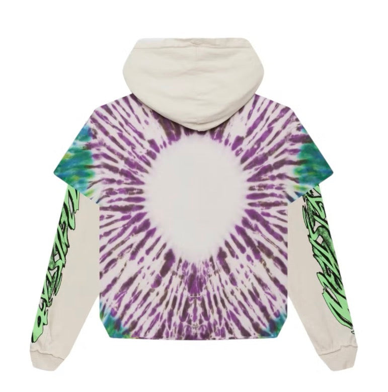 Size XS (Fits M) Hellstar Tye-Dye Zip Up “Multi”