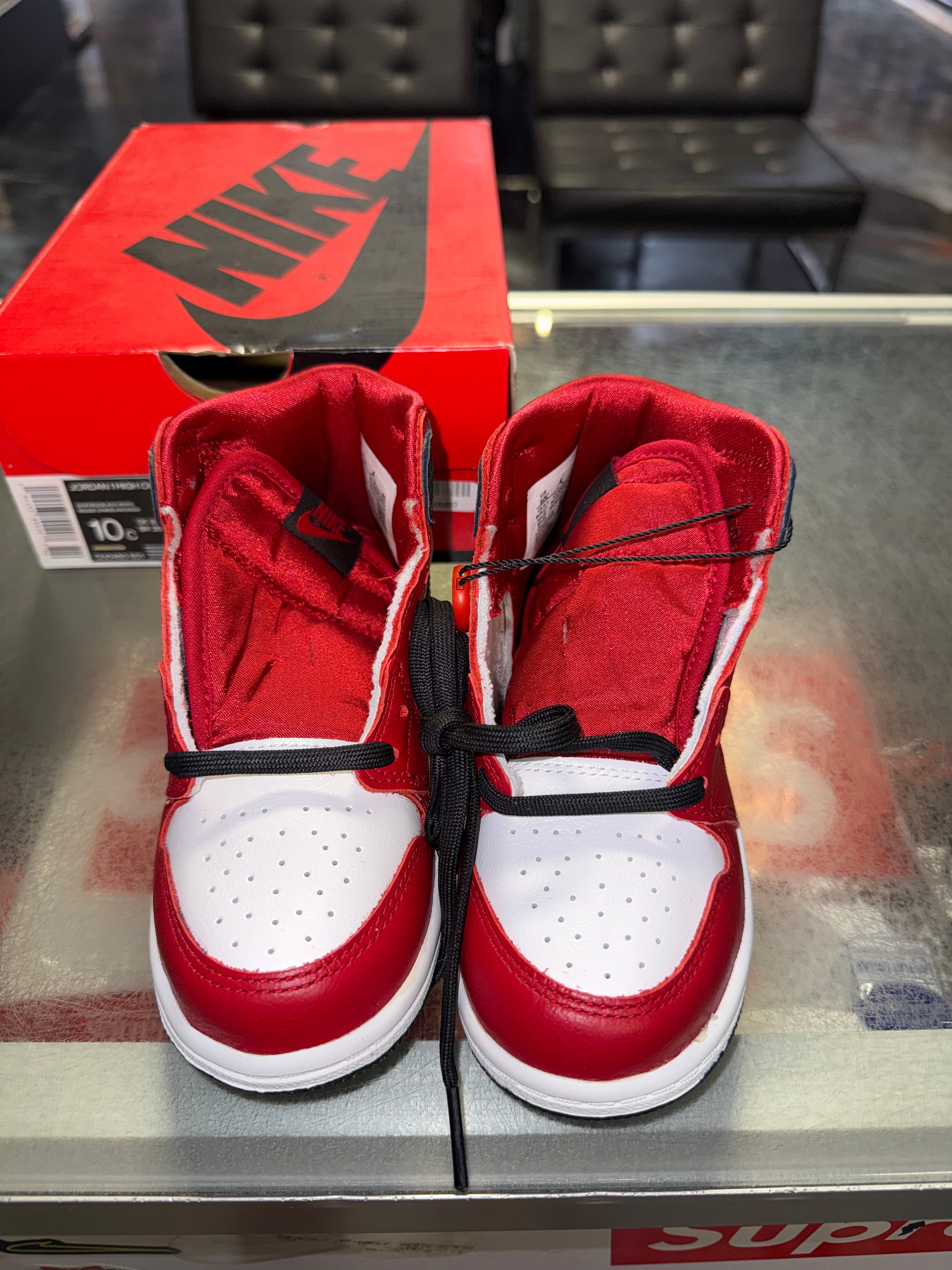 Size 10c Air Jordan 1 "Satin Snake Chicago" (TD) Brand New