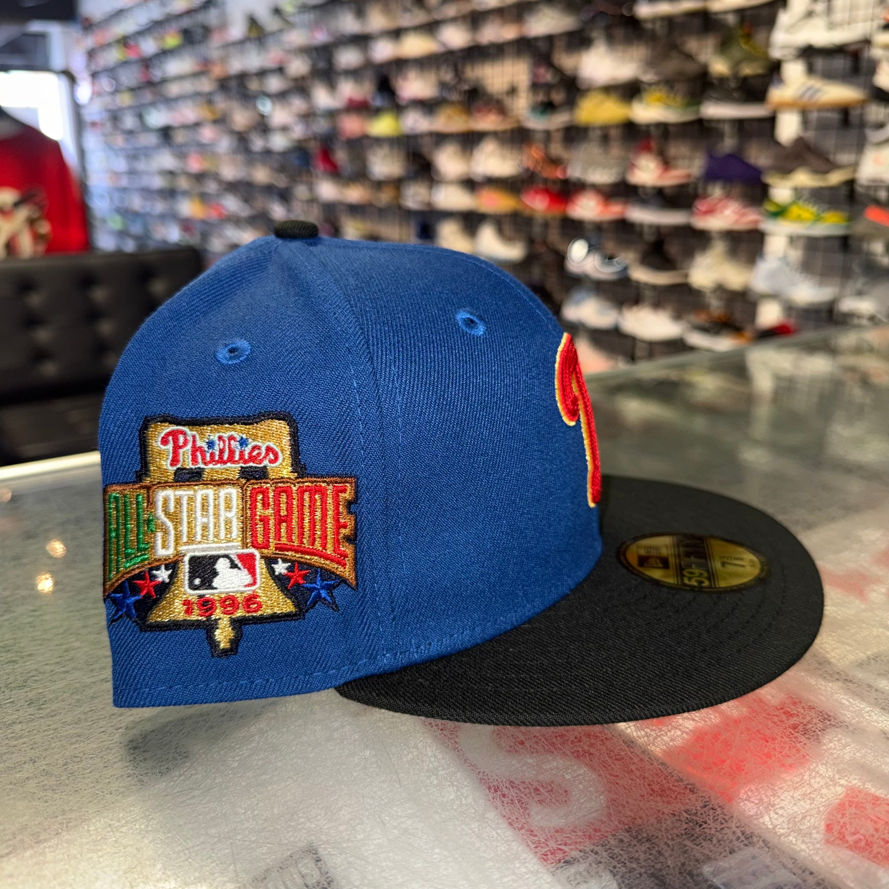 Size 7 3/8 New Era Fitted Hat “Phillies ‘96 ASG Blue” Brand New