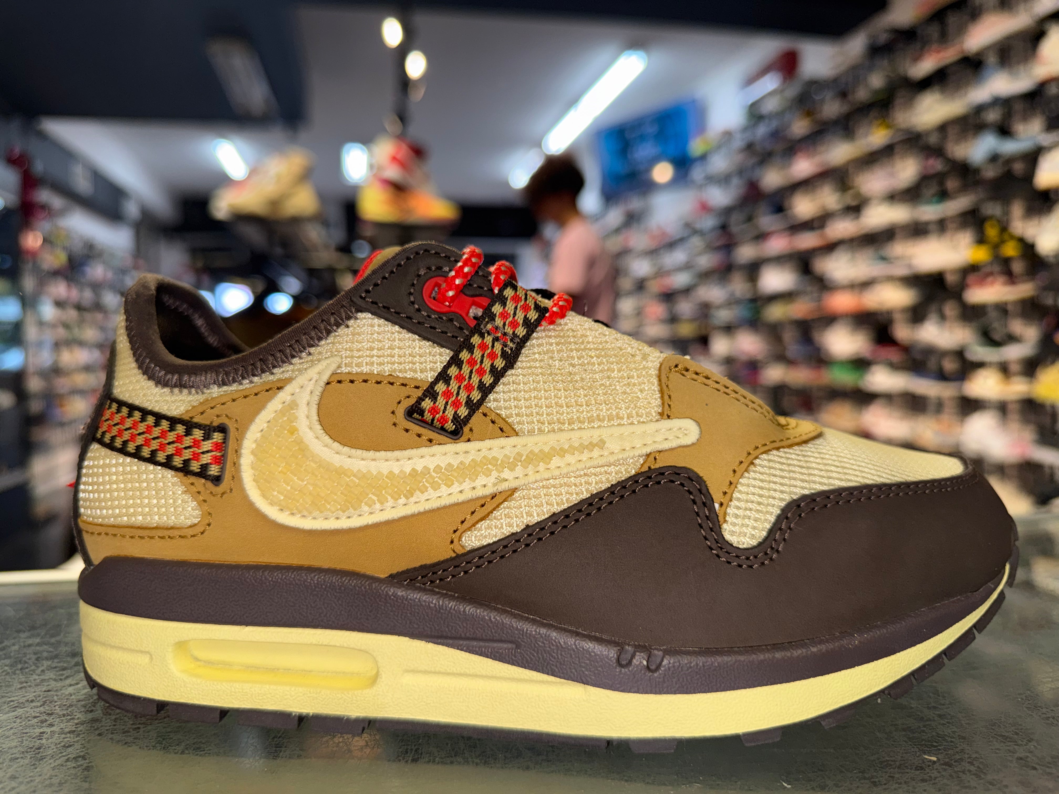 Size 5 Air Max 1 Travis Scott "Baroque Brown" Worn 1x