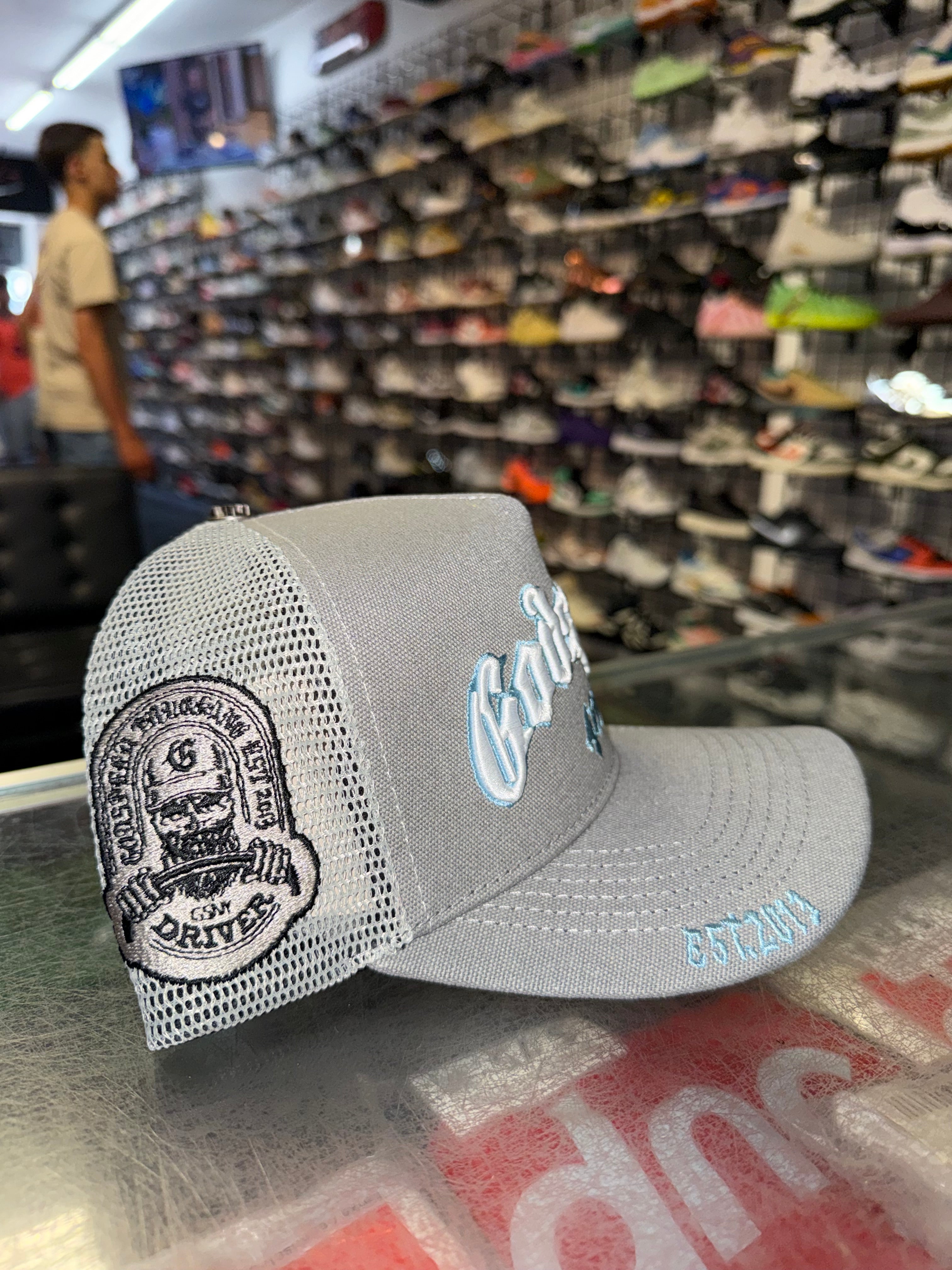 Size OS Godspeed 4Ever Trucker Hat “Grey/UNC” Brand New