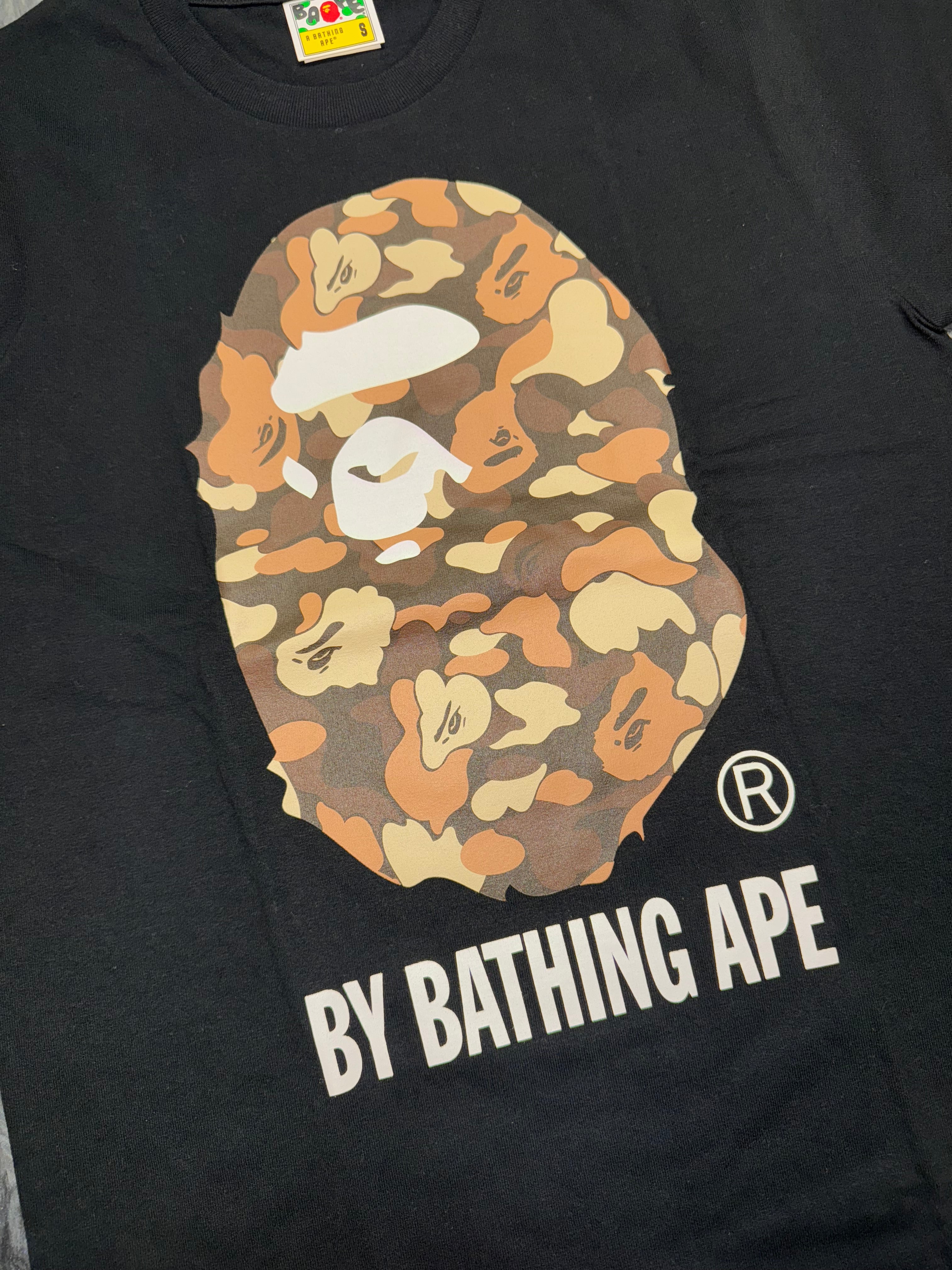 Size S Bape Think Logo Tee "Desert Camo" Brand New