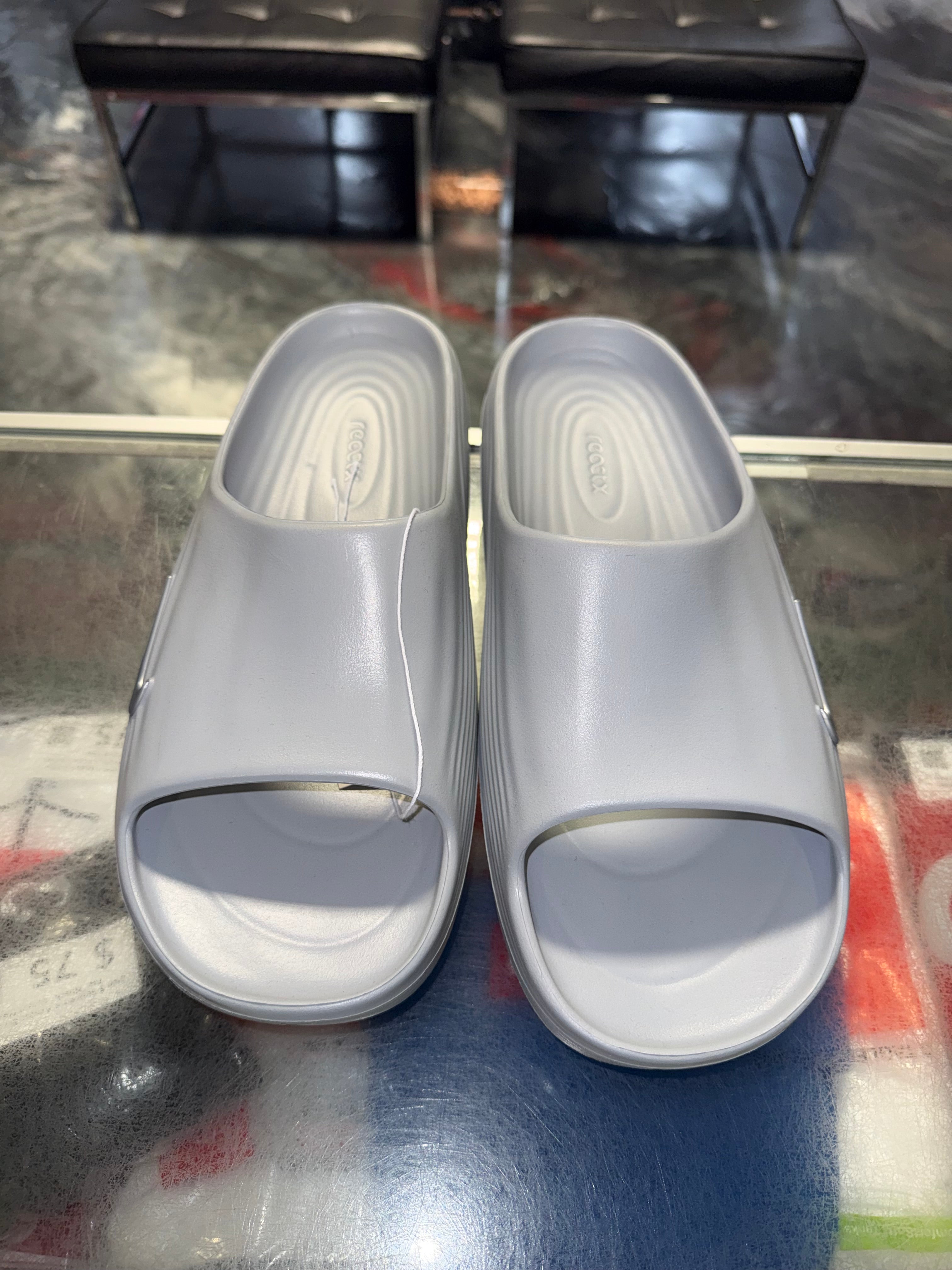 Size 13 Nike ReactX Rejuven8 Slide "Wolf Grey" Brand New