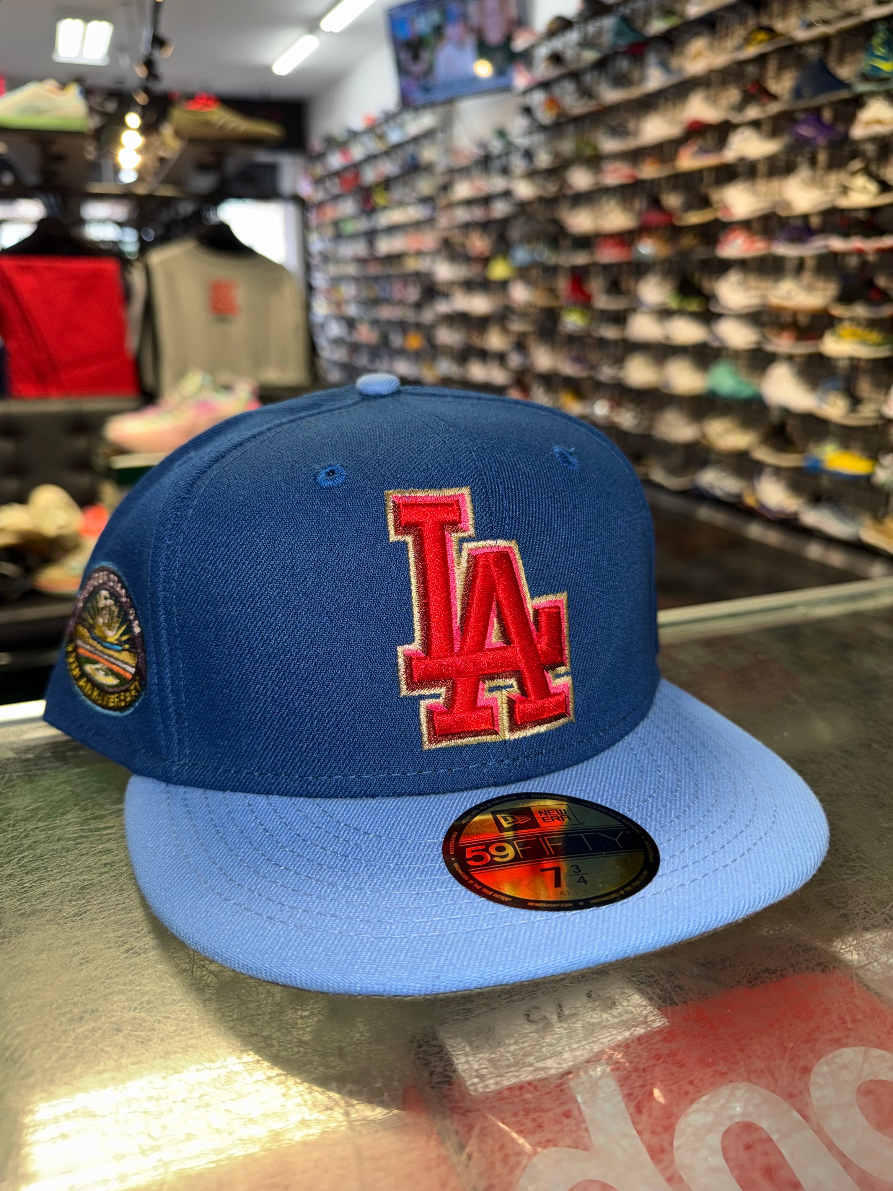 Size 7 3/4 New Era Fitted Hat “Dodgers Blue” Brand New
