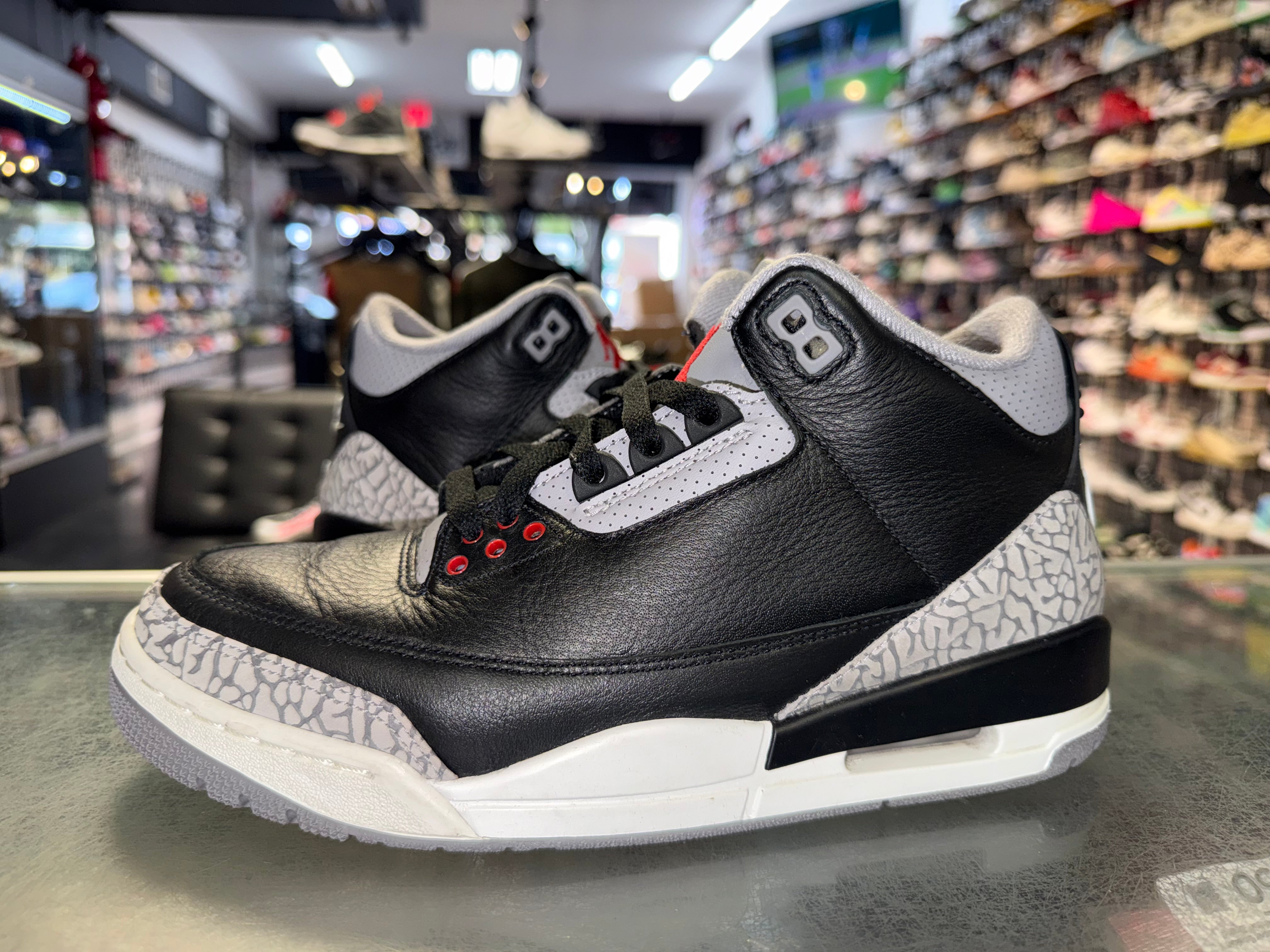 Size 8 Air Jordan 3 "Black Cement"