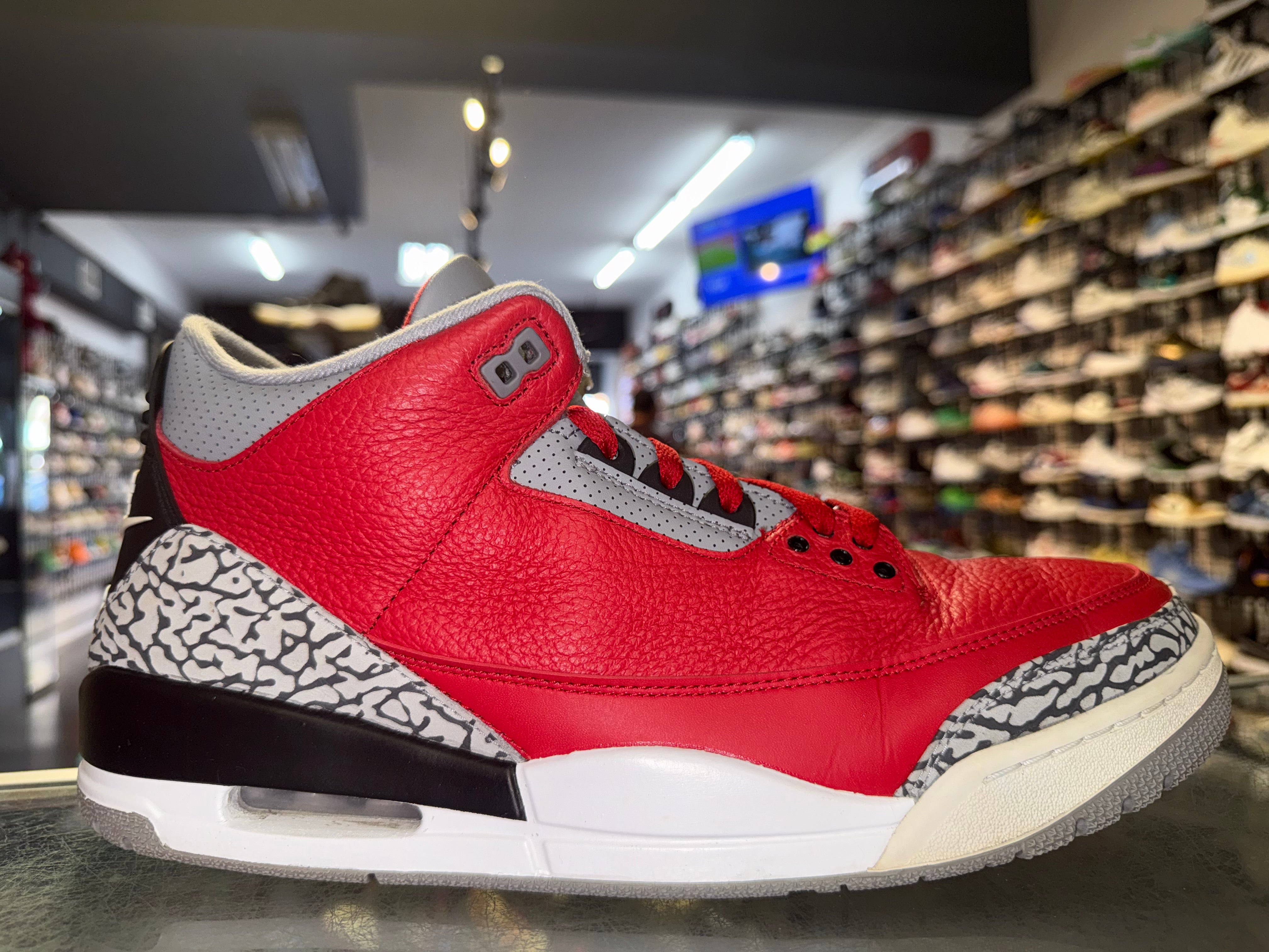 Size 12.5 Air Jordan 3 Unite "Fire Red"