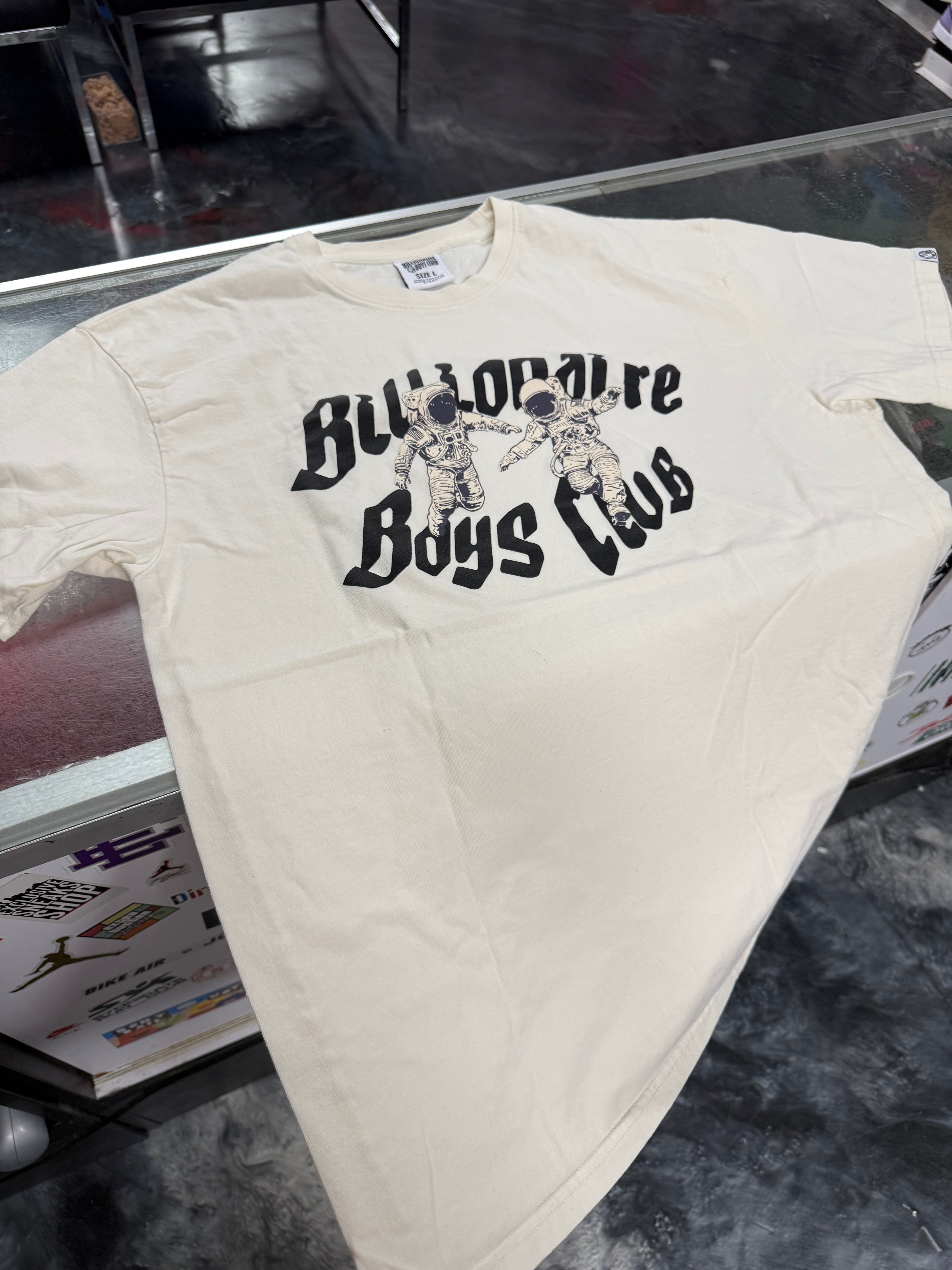 Size L Billionaire Boys Club Astronaut Tee “Cream” Worn 1x