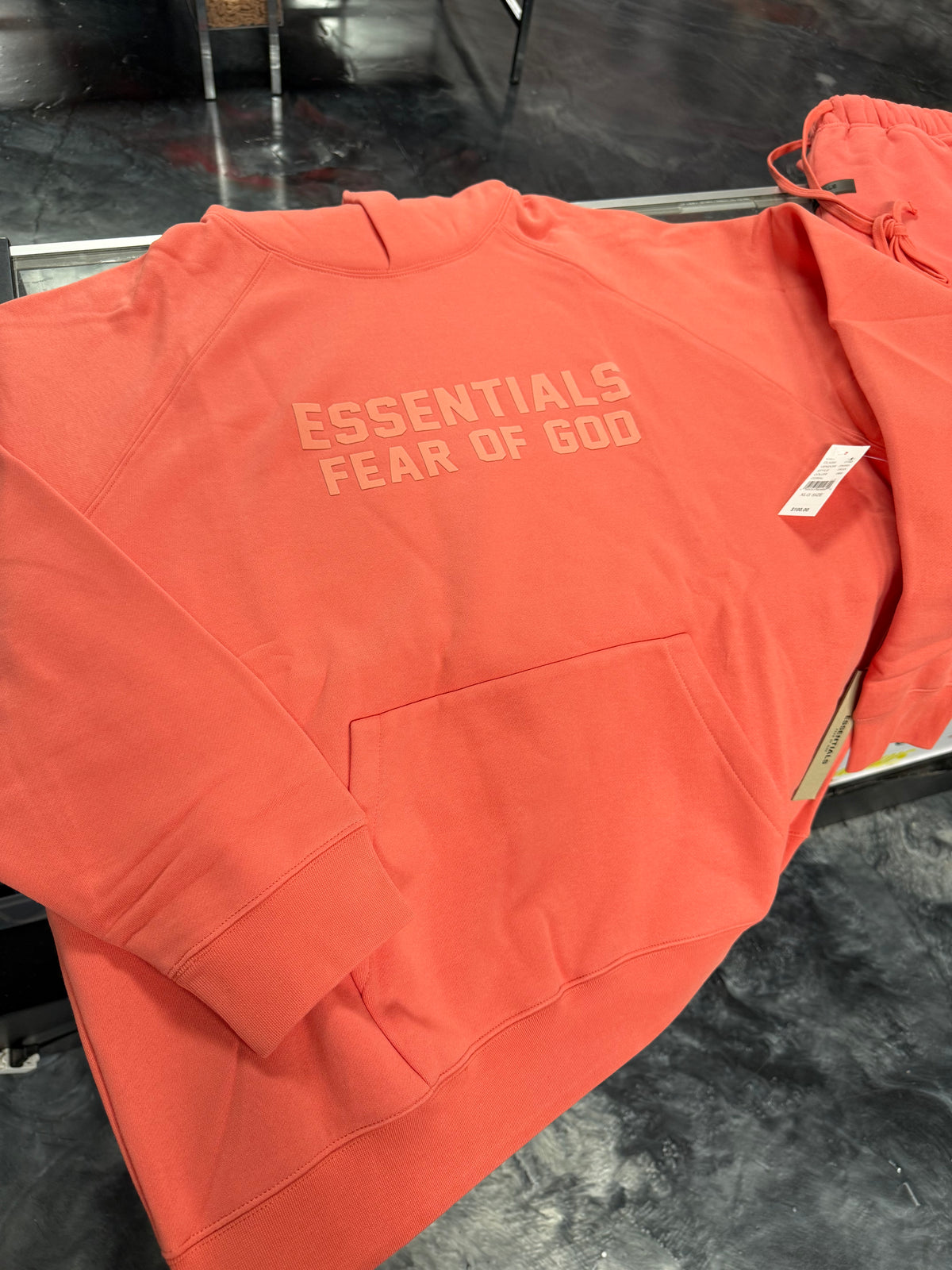 Size XL Essentials FOG Hoodie “Coral” Brand New