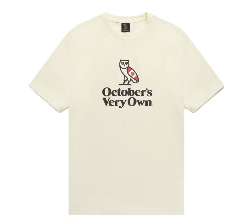 Size XL OVO Heritage Logo Tee “Cream” Brand New