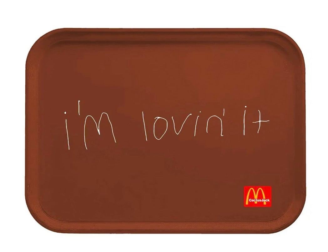 Travis Scott x McDonald’s Lunch Tray “I’m Lovin’ It” Brand New