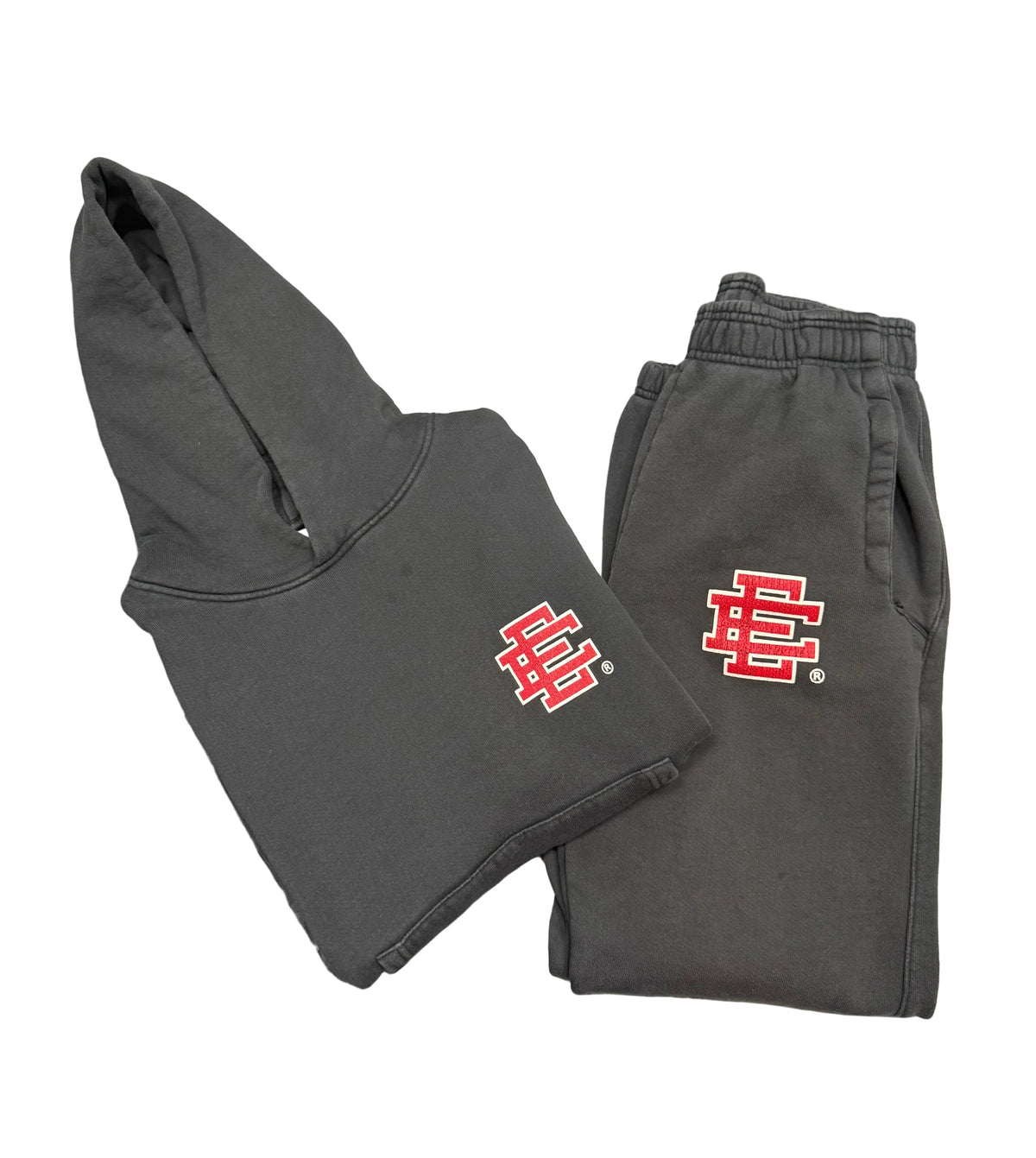 Size M Eric Emanuel EE Hoodie & Sweats (FULL SET!) “Black/Red”