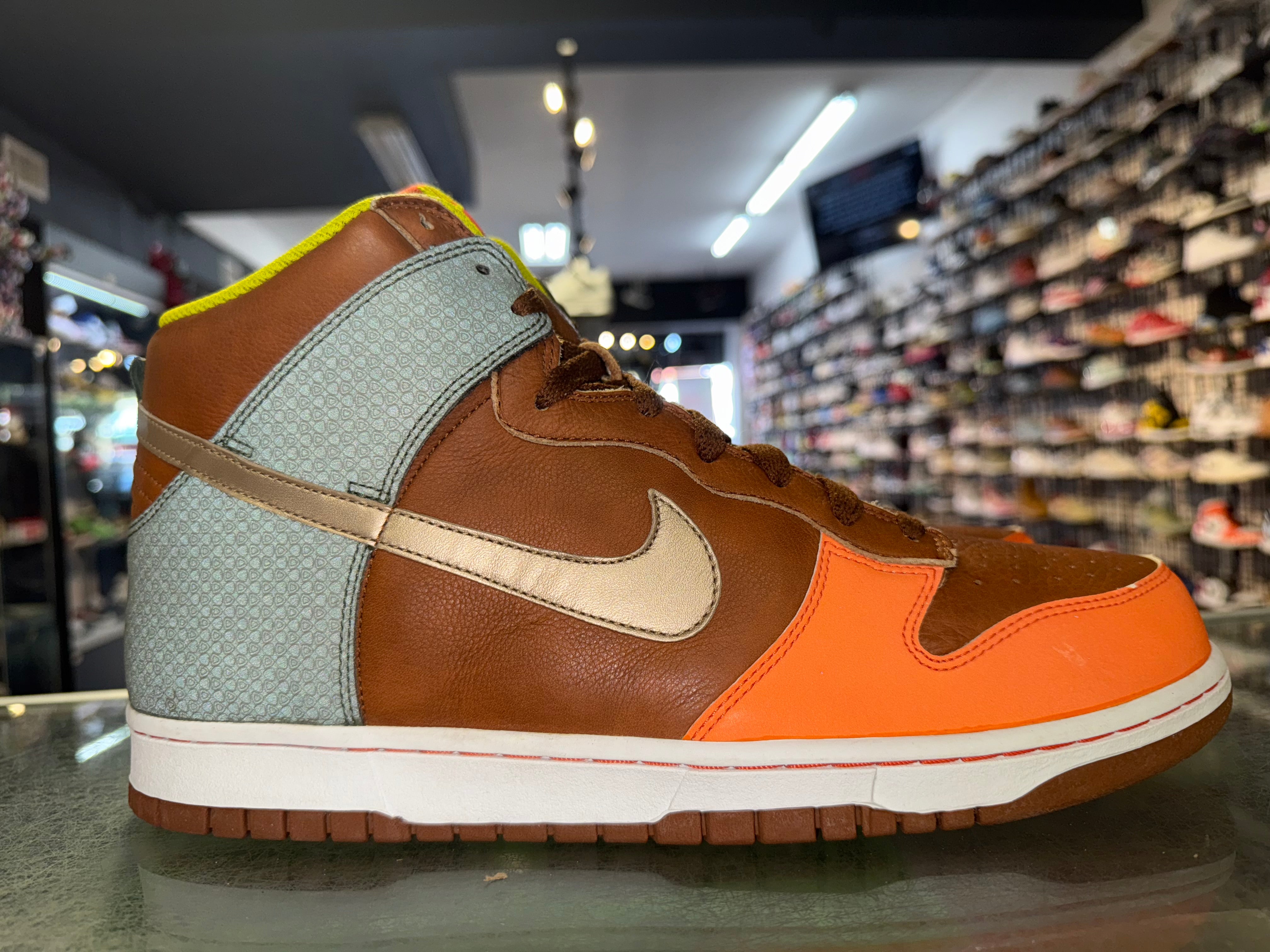 Size 13 Dunk High "Blaze Orange Brown" Brand New