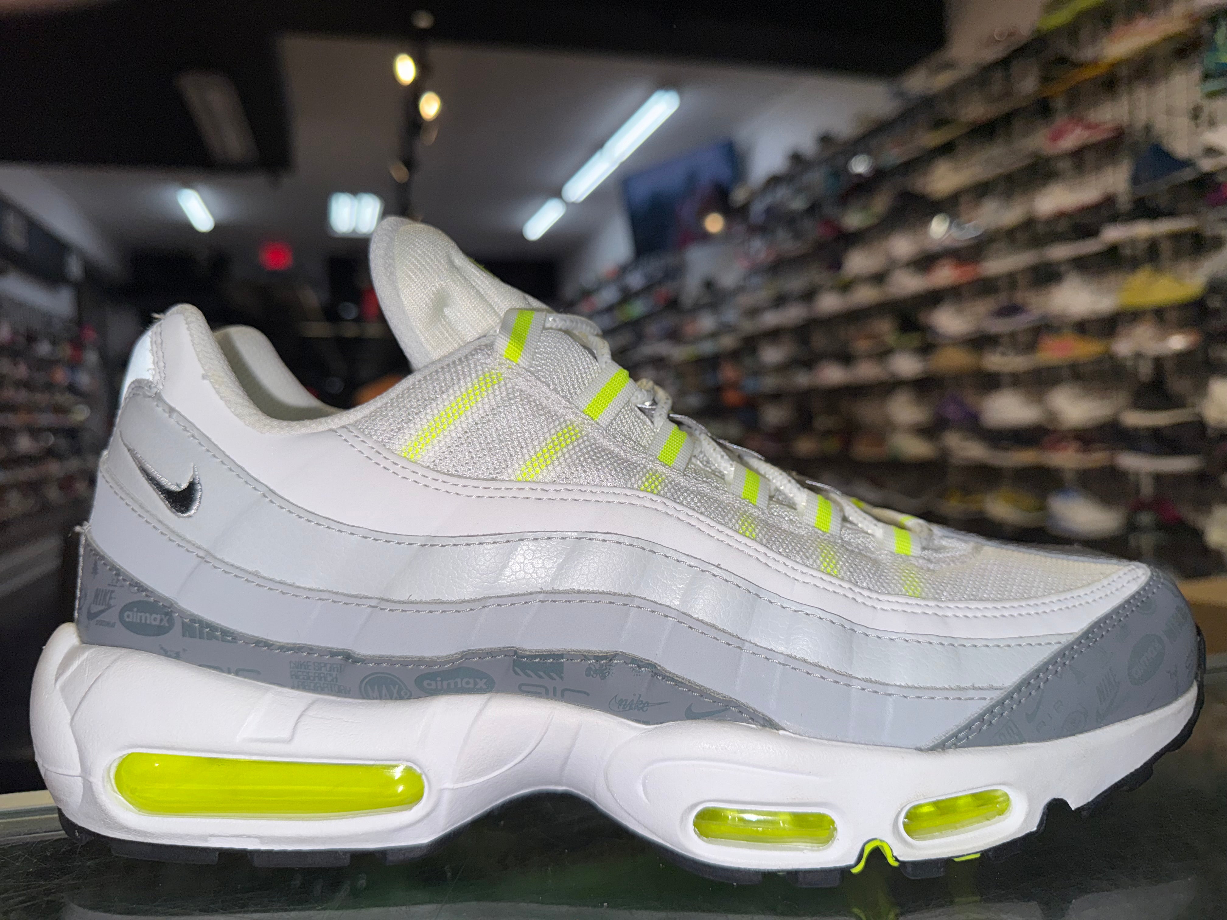 Size 11 Air Max 95 "Air Max Logos" Worn 1x