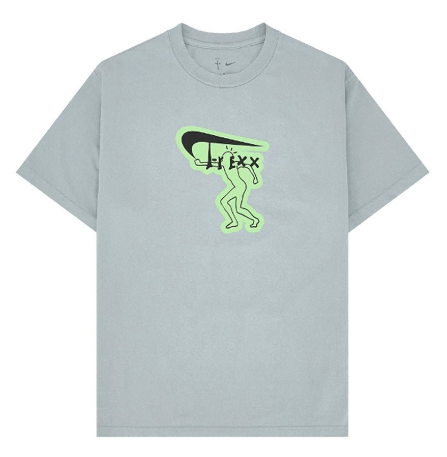 Size XL Cactus Jack x Nike T-Rexx Glow Tee “Grey” Brand New