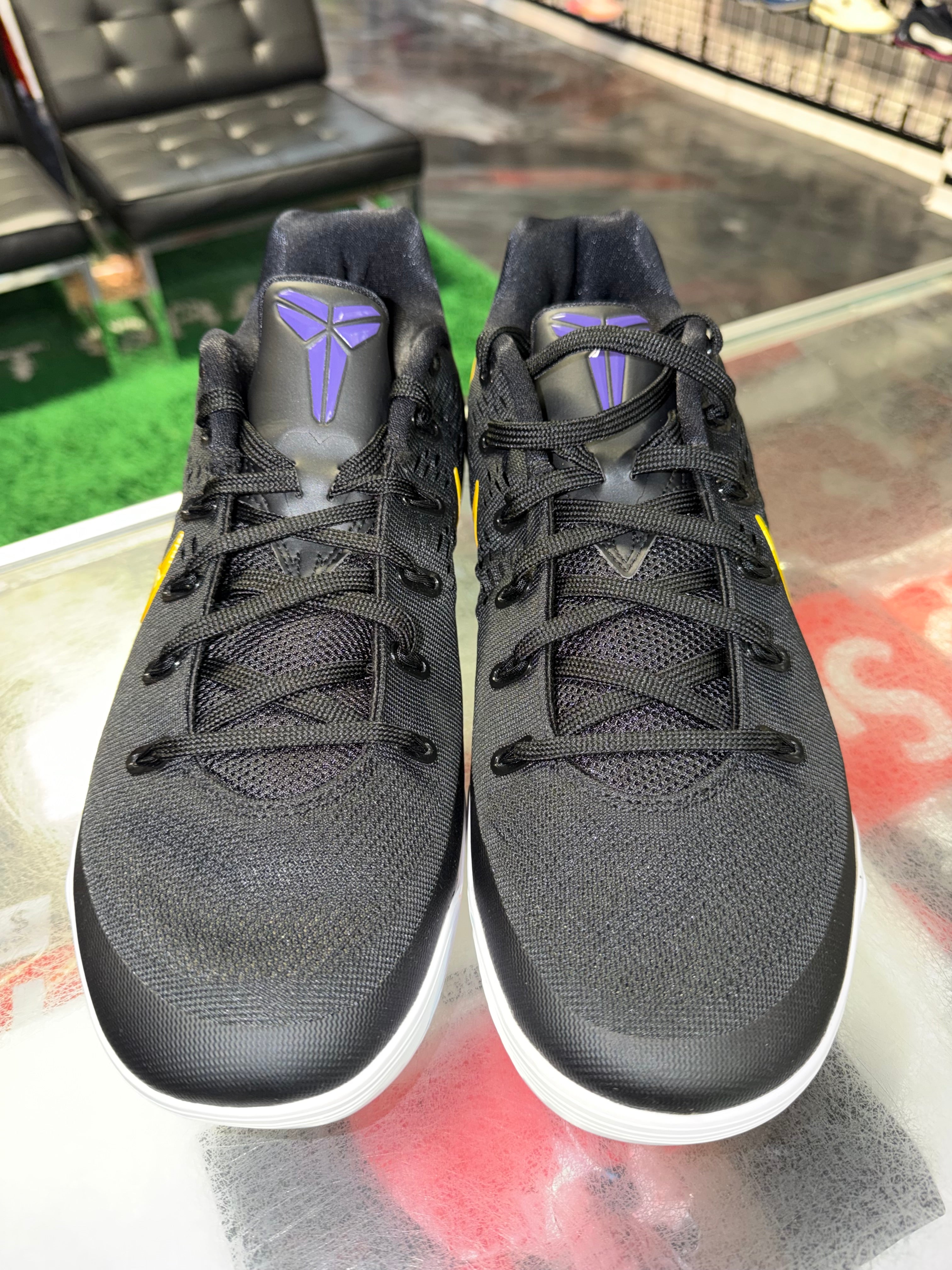 Size 13 Kobe 9 EM Low Protro "Black University Gold" Brand New