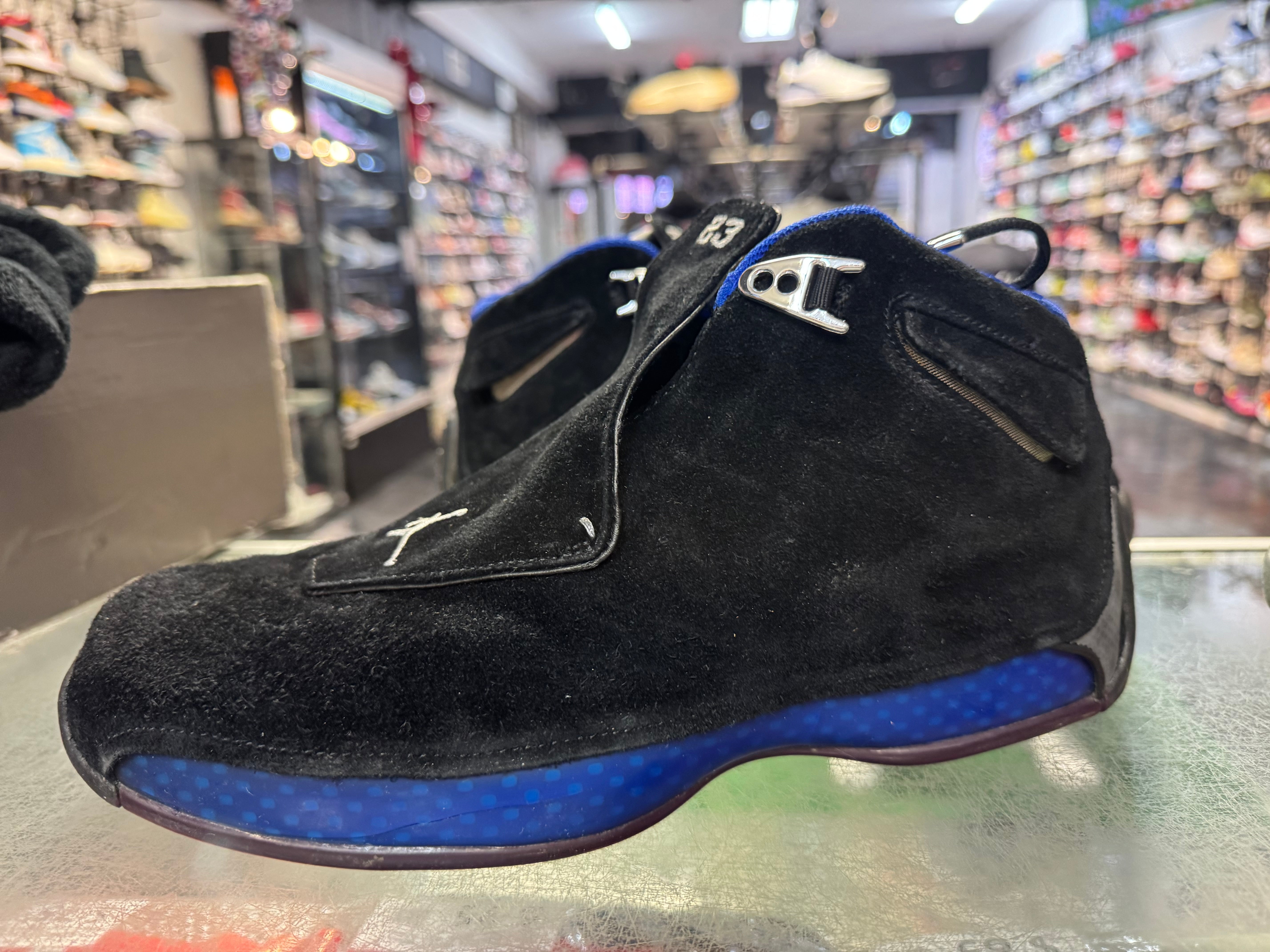 Size 11 Air Jordan 18 OG "Black Sport Royal" 2003