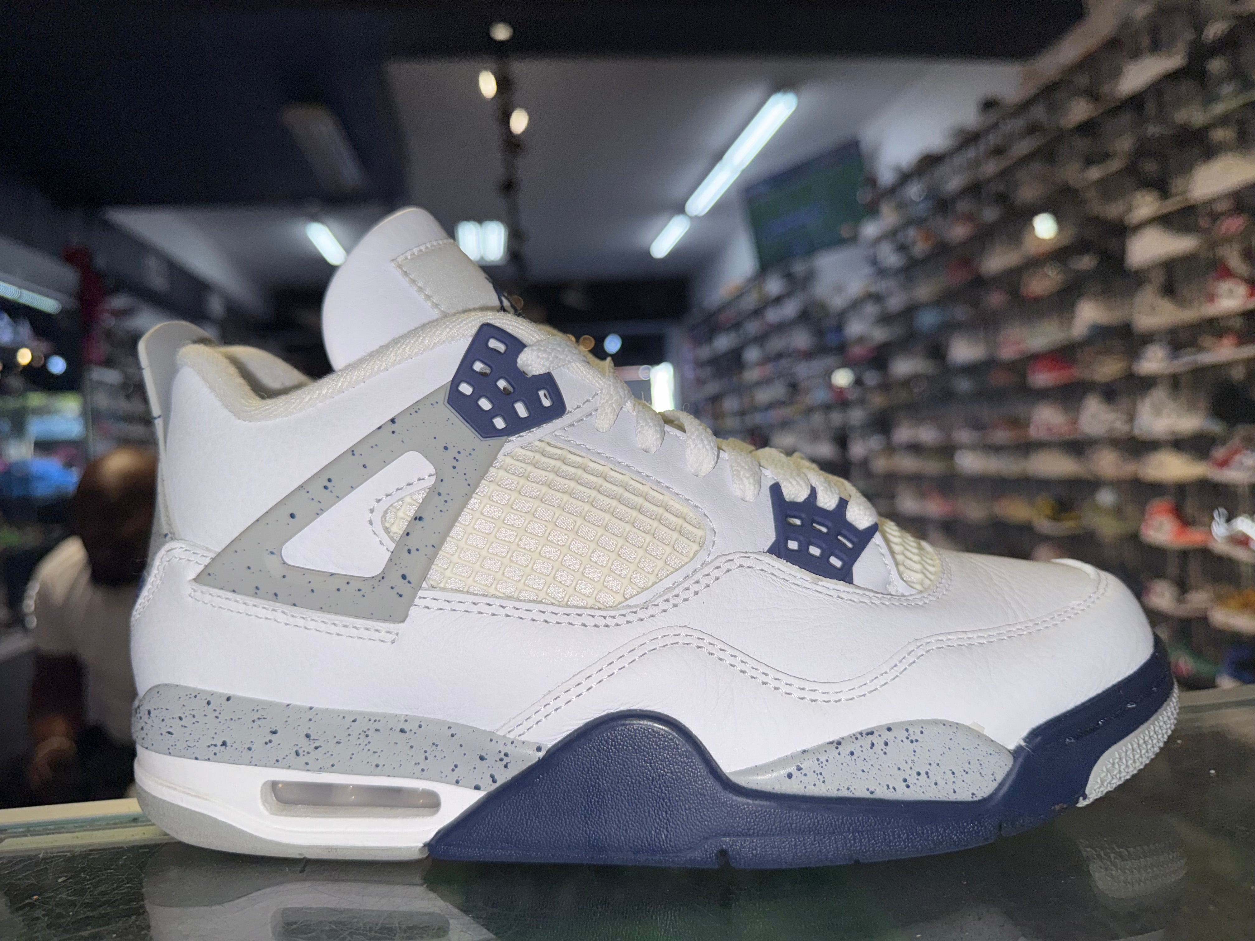 Size 8.5 Air Jordan 4 "Midnight Navy"