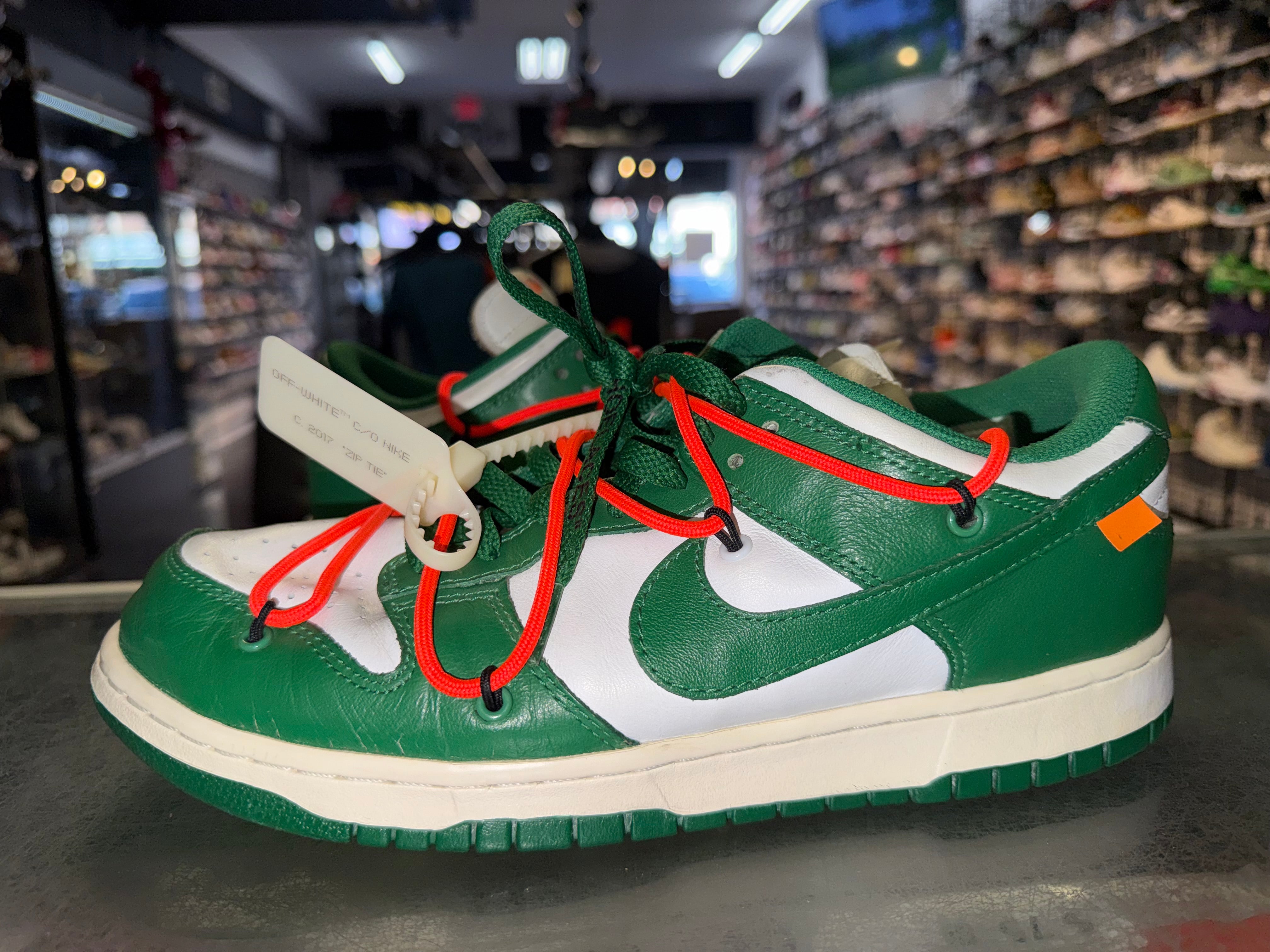 Size 9 Dunk Low Off-White "Pine Green"