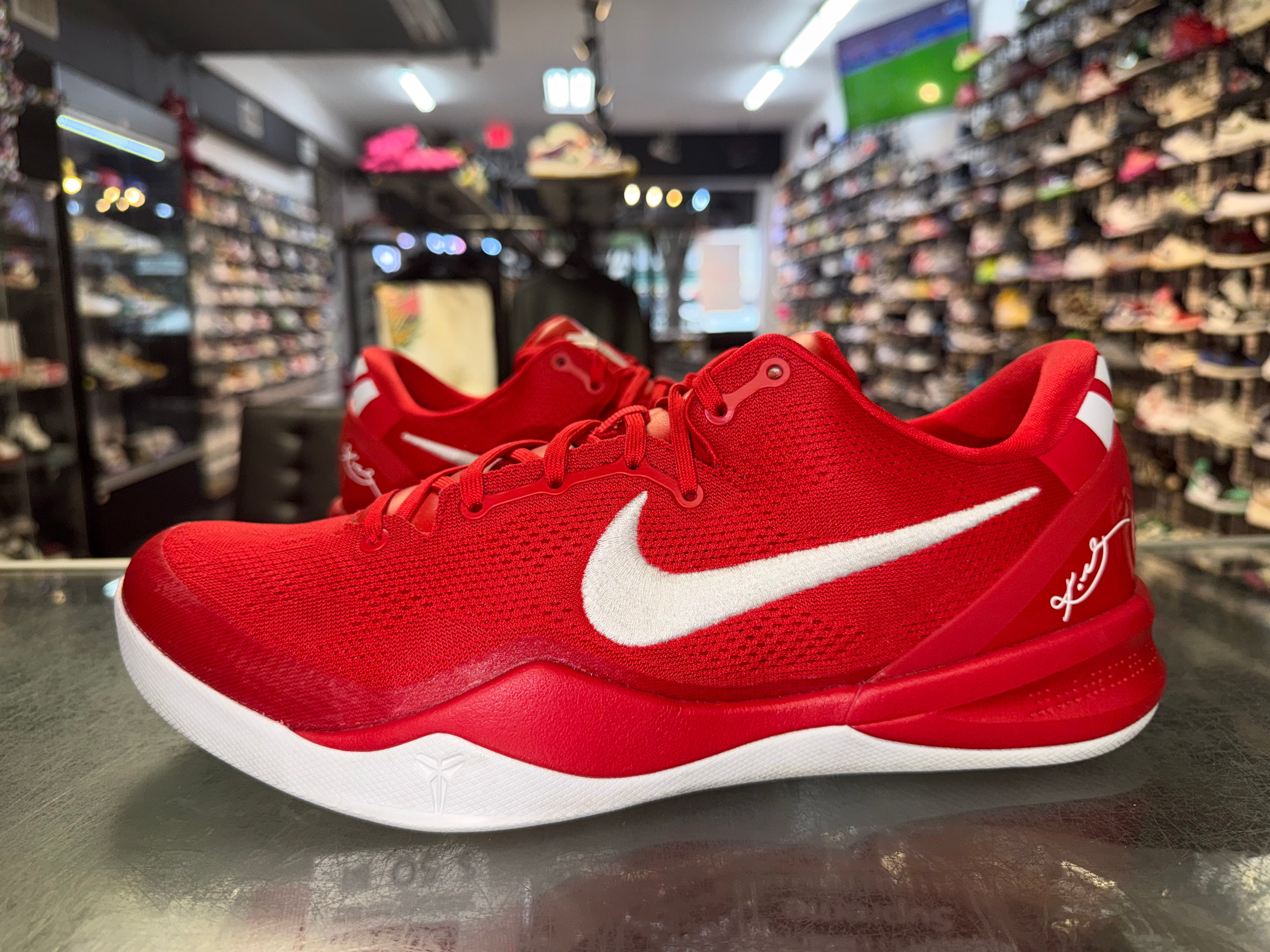 Size 13 Kobe 8 Protro "University Red"