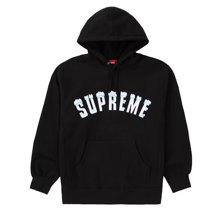 Size S Supreme Icy Arc Logo Hoodie “Black”