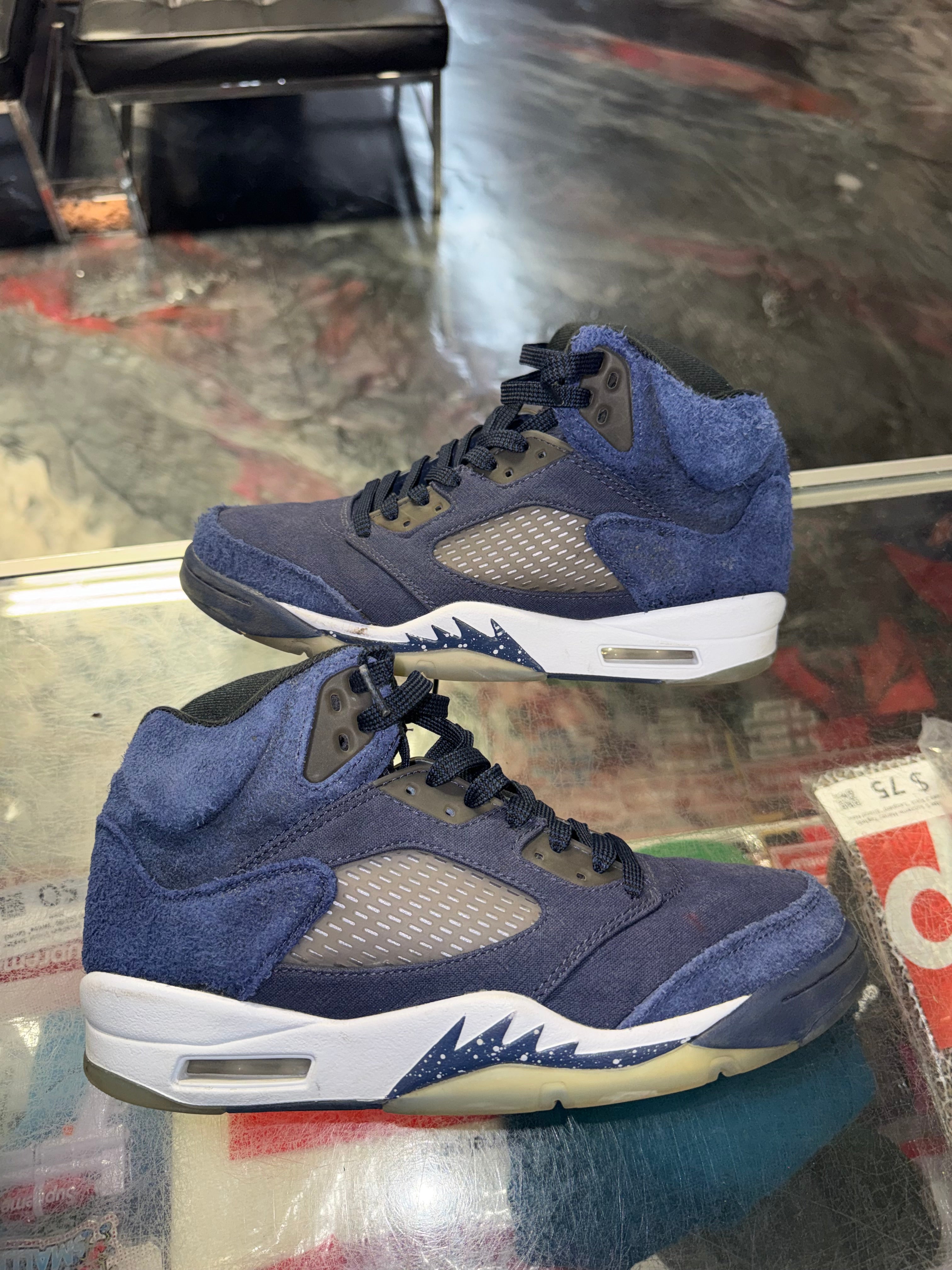 Size 8 Air Jordan 5 "Midnight Navy"