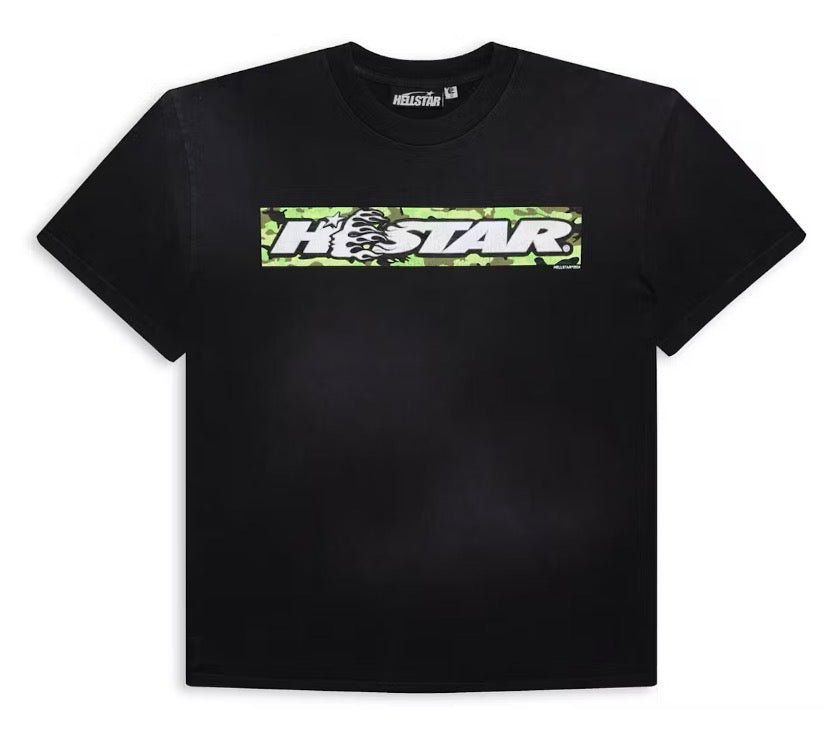 Size M Hellstar Box Logo Tee “Black/Green”
