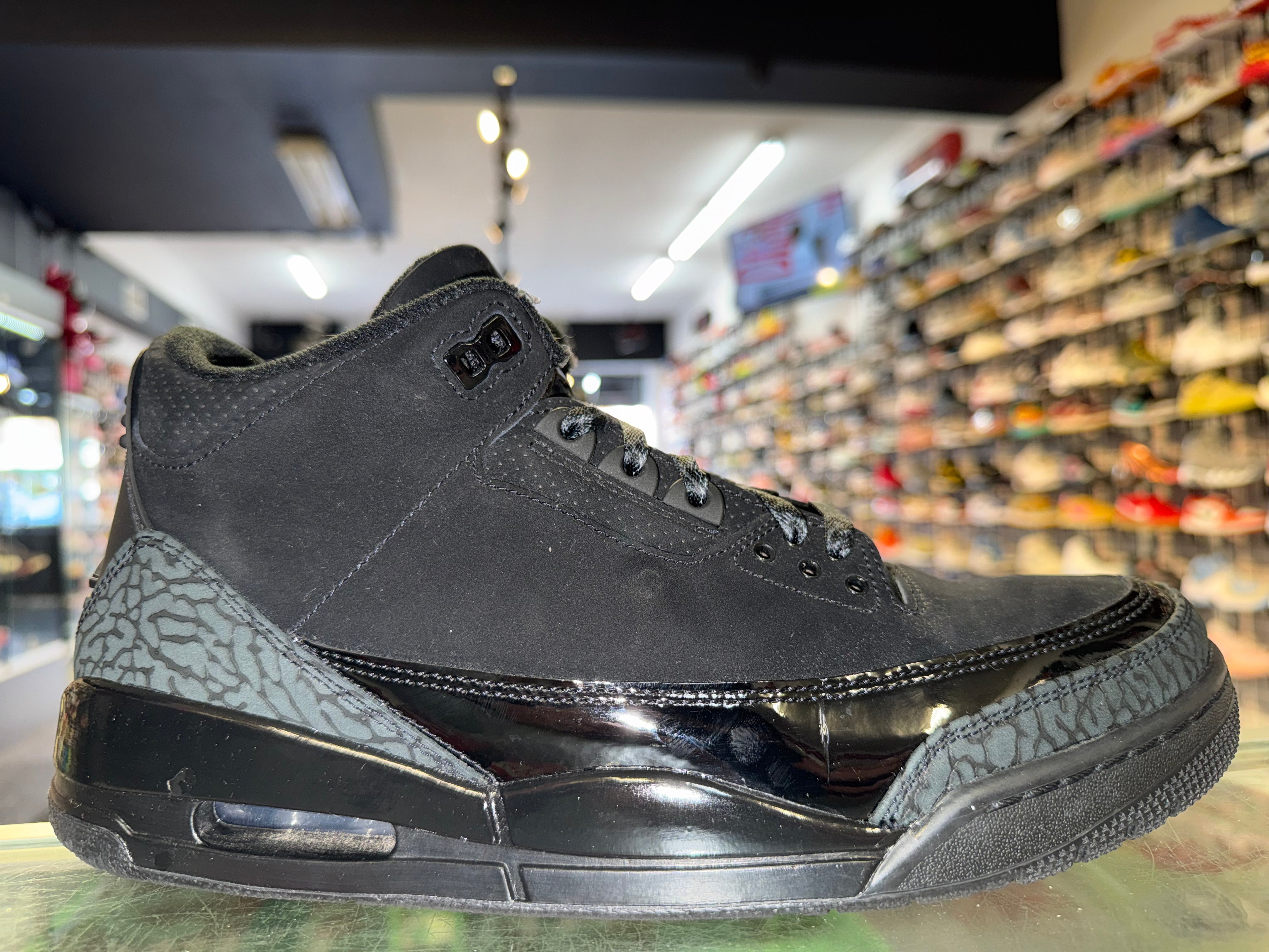 Size 10.5 Air Jordan 3 "Black Cat"