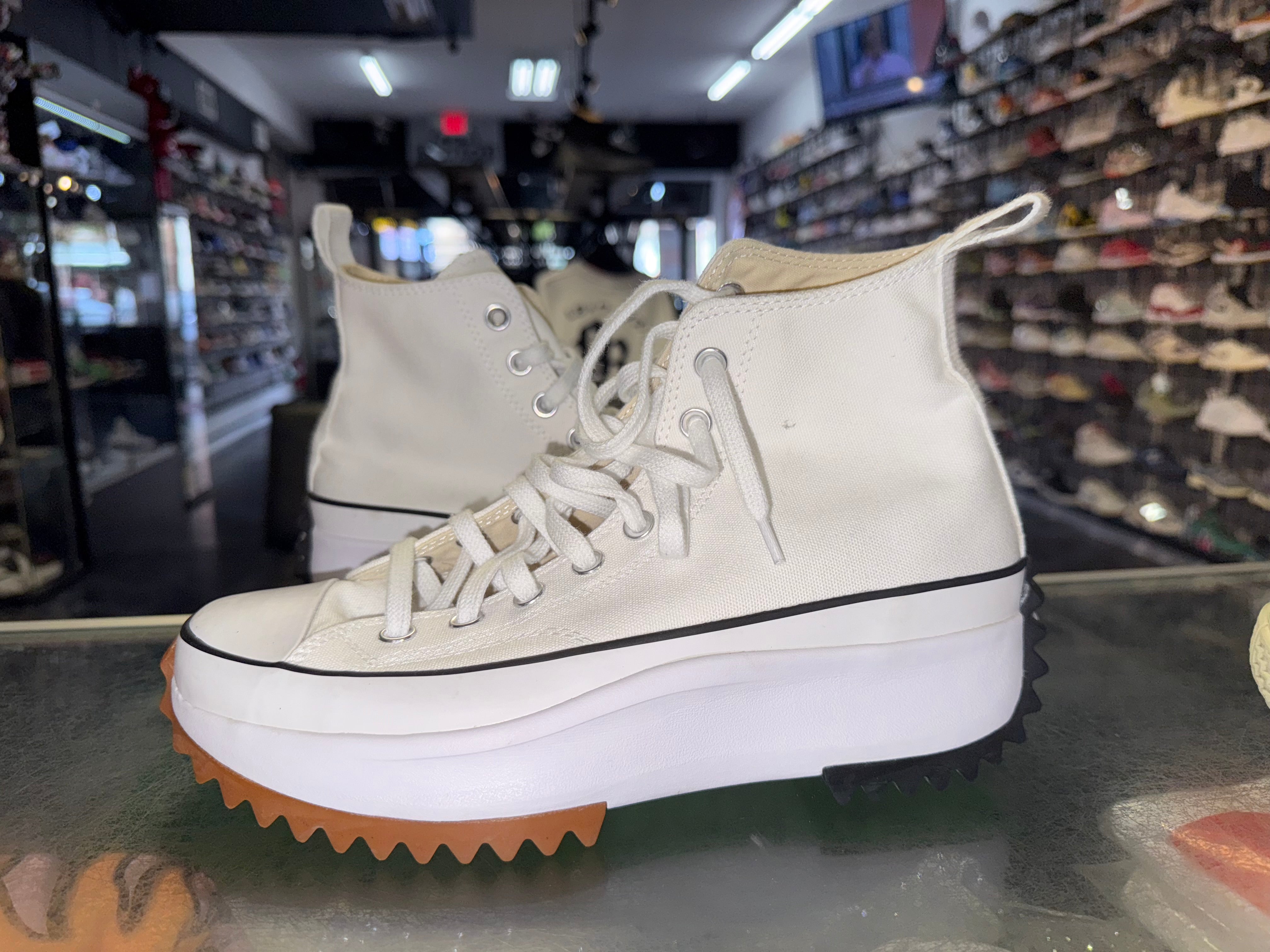 Size 8 (9.5W) Converse Run Star Hi “White”