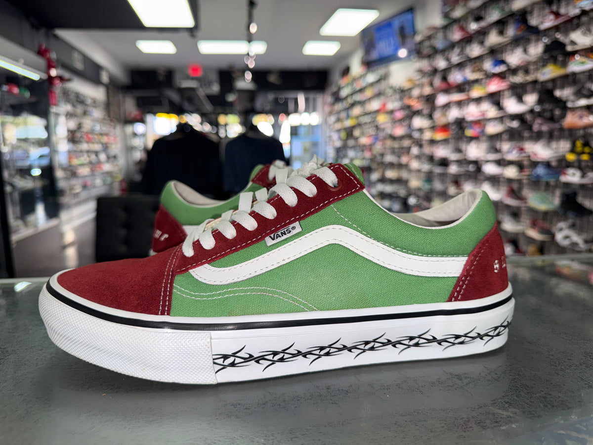 Size 10 Supreme x Vans Old Skool “Barbed Wire Green”