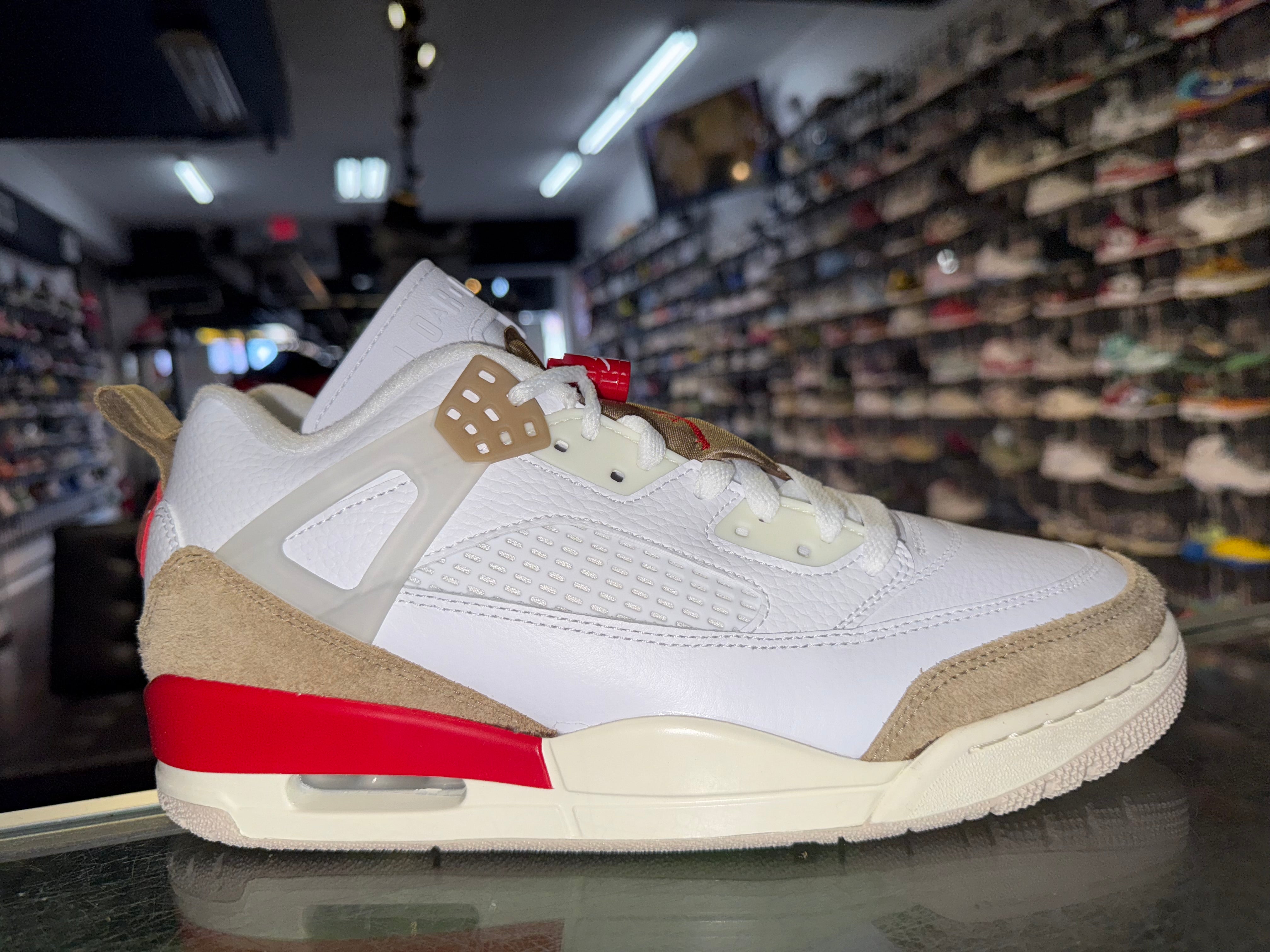 Size 9.5 Jordan Spizike Low “White Desert” Brand New