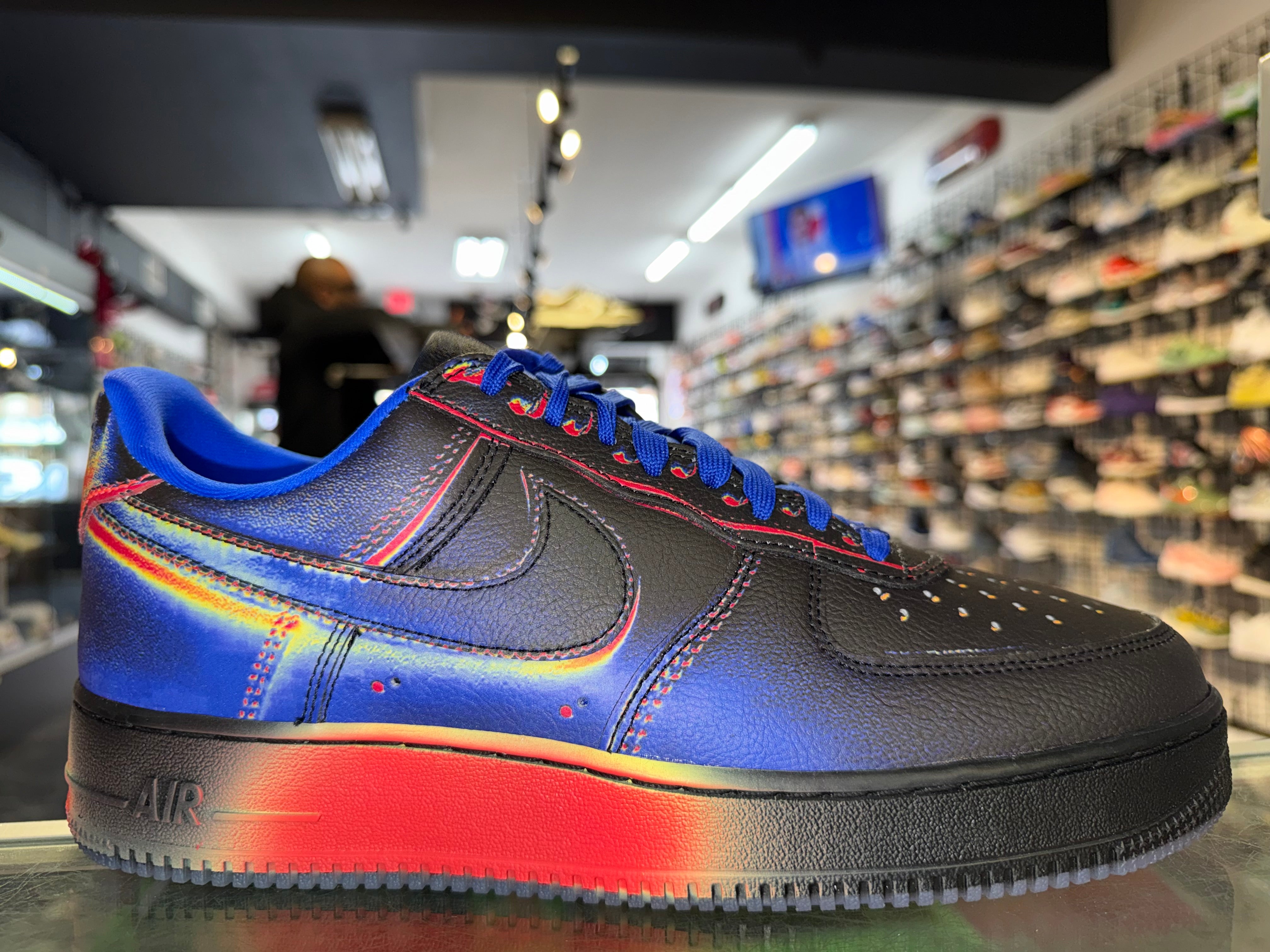 Size 10.5 Air Force 1 Heat Map "Black Racer Blue" Brand New