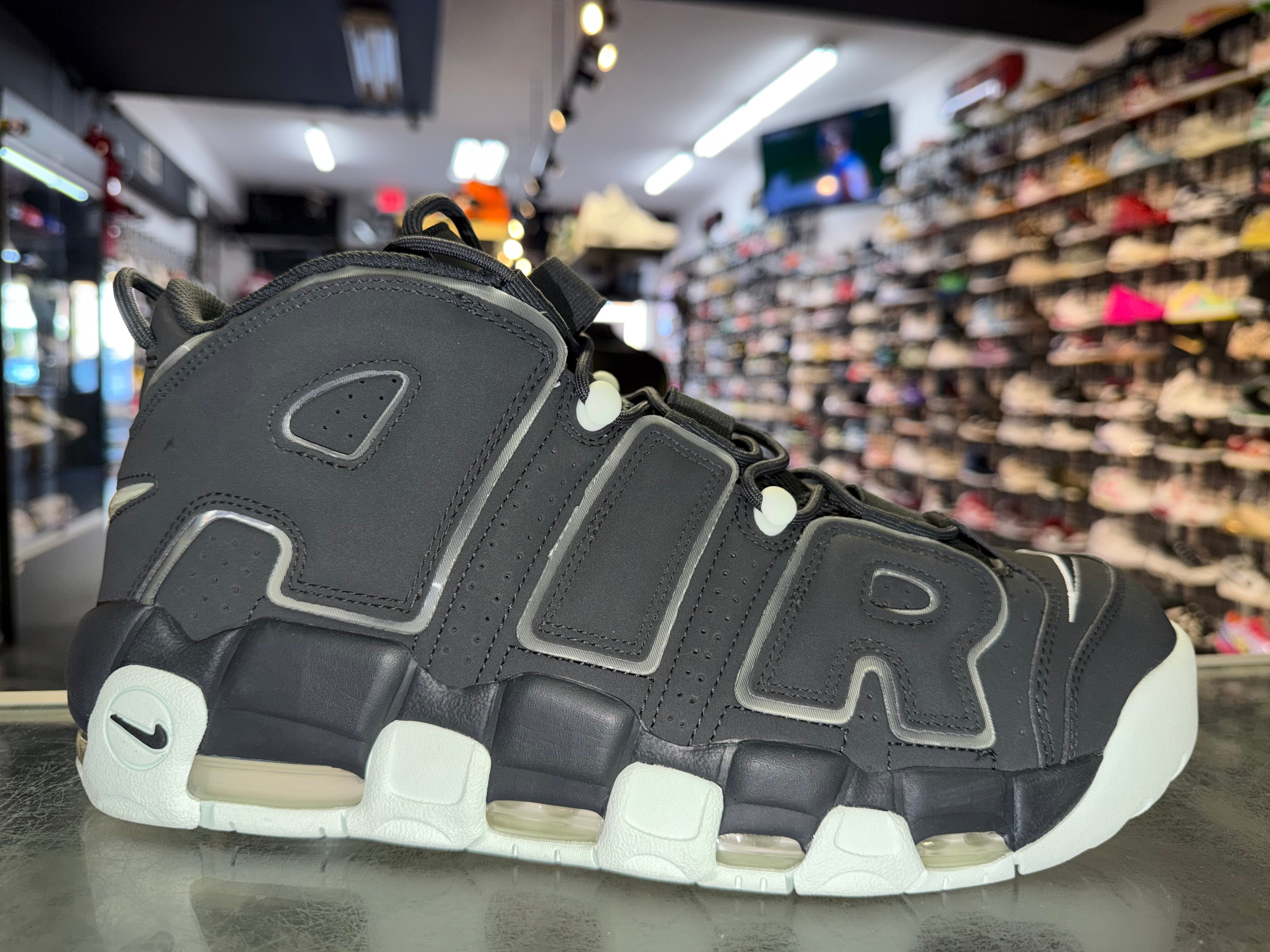 Size 13 Air More Uptempo "Dark Smoke Grey" Worn 1x