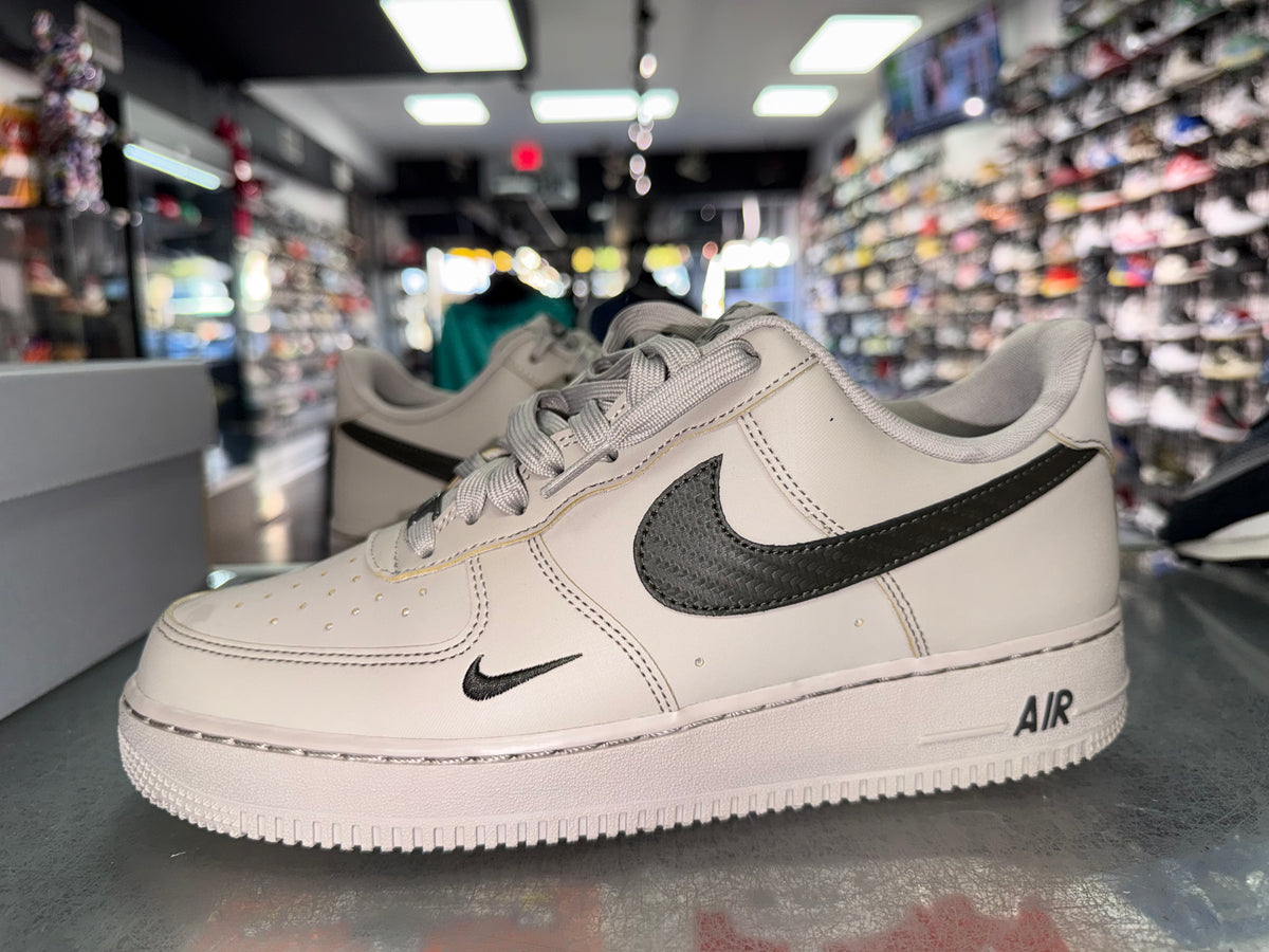 Size 9.5 Air Force 1 "Carbon Fiver Swoosh College Grey"