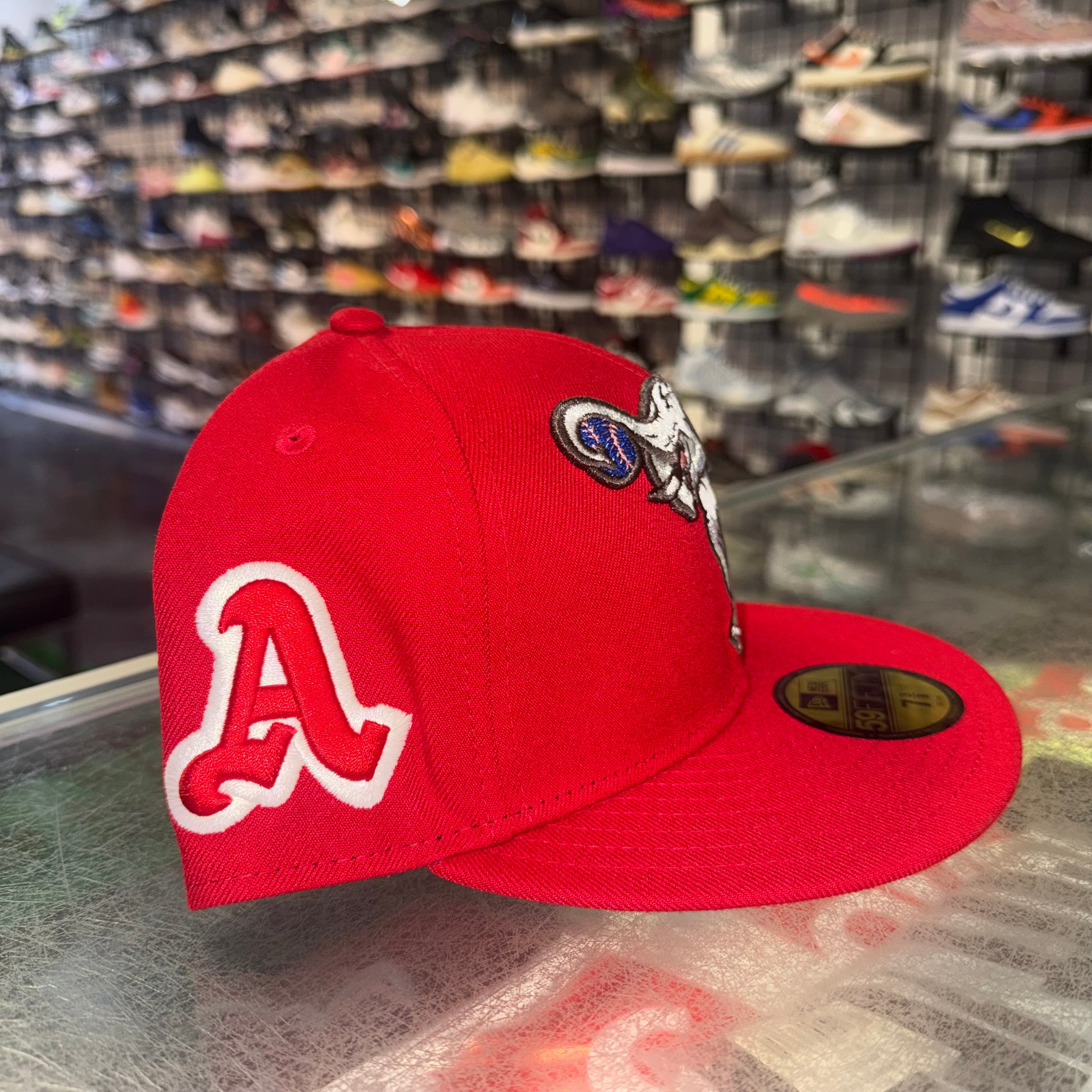 Size 7 3/8 New Era Fitted Hat “Athletics Red” Brand New