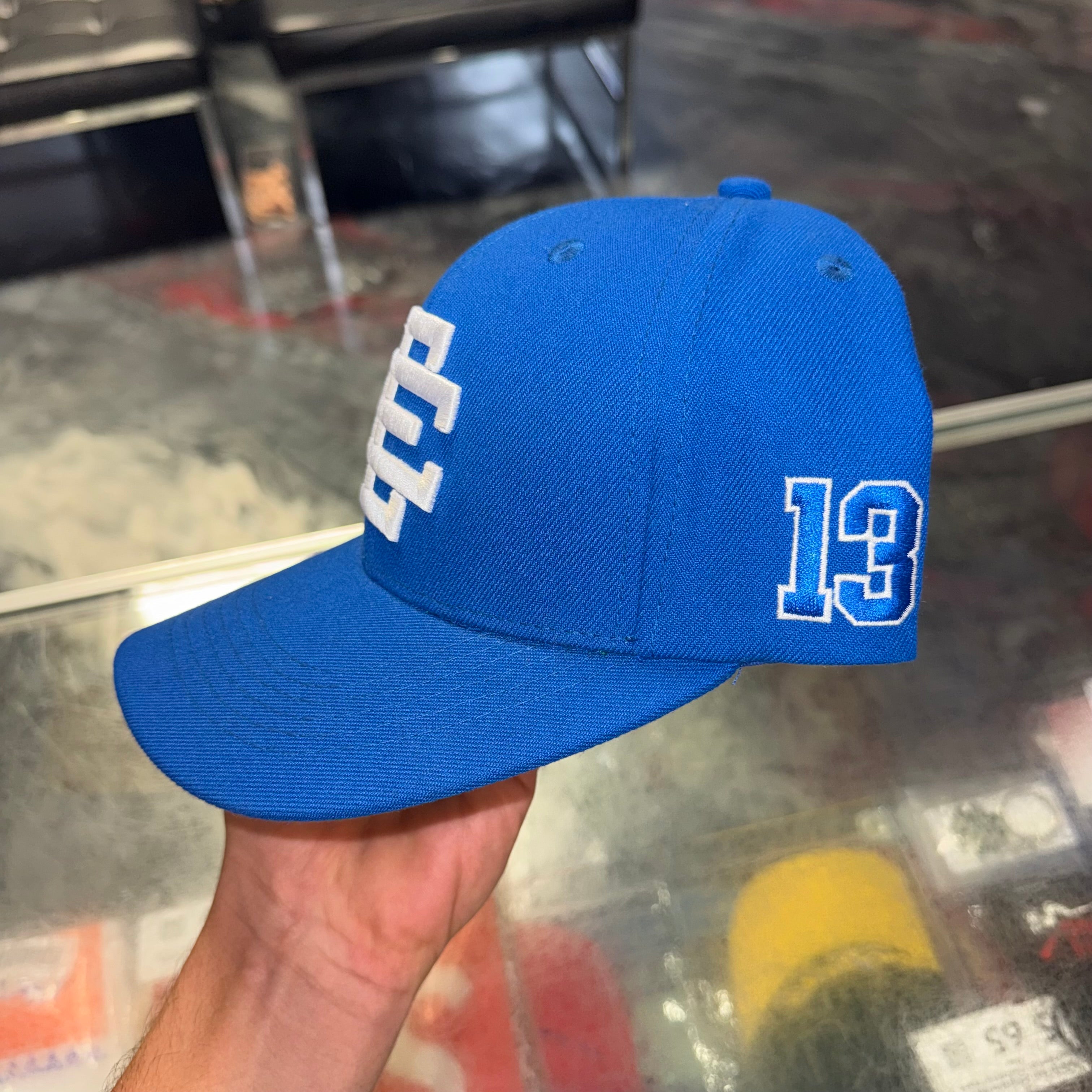 Size OS Eric Emanuel EE SnapBack Hat “Blue 13” Worn 1x