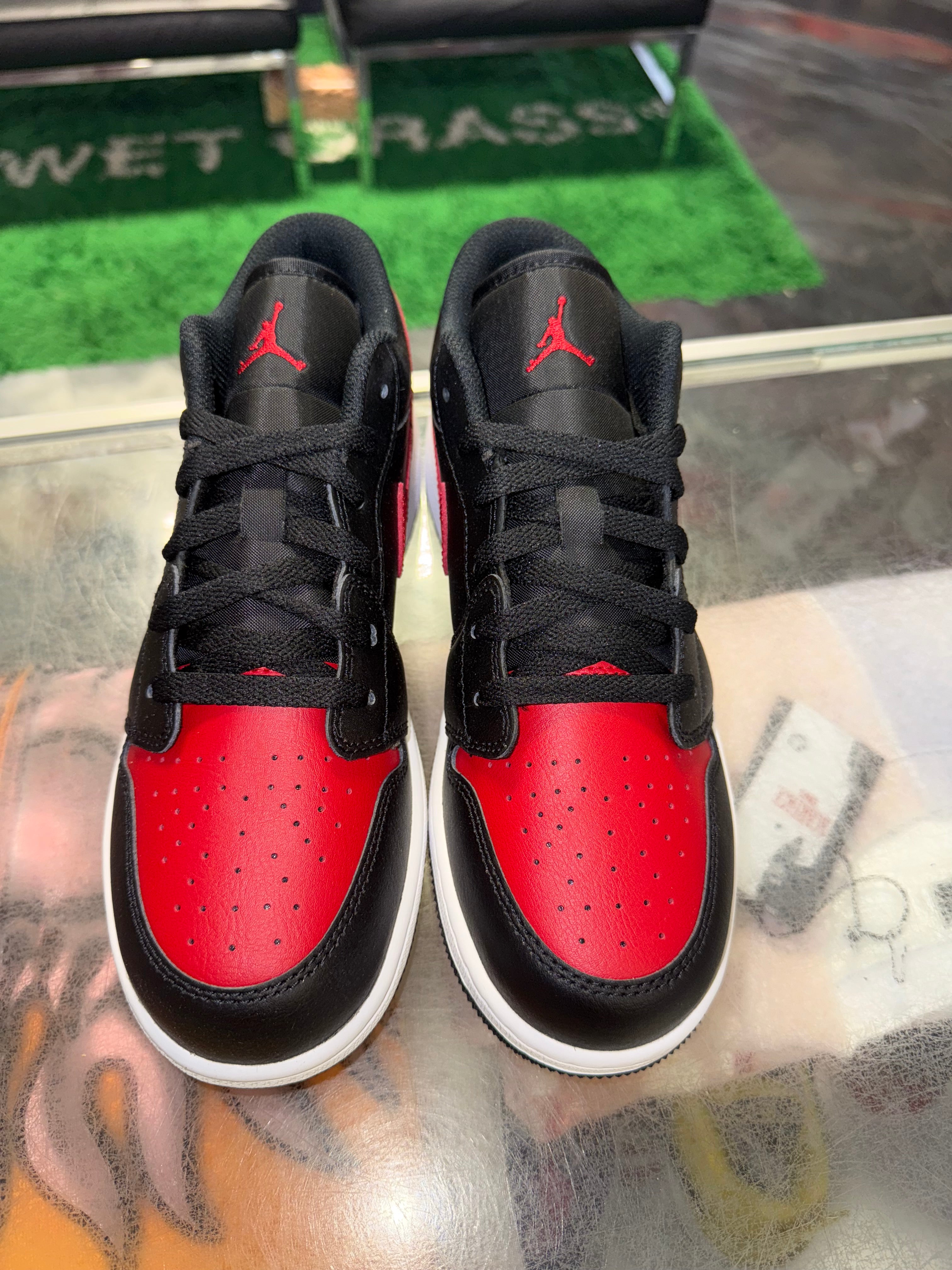 Size 7y Air Jordan 1 Low “Bred Twist” Brand New