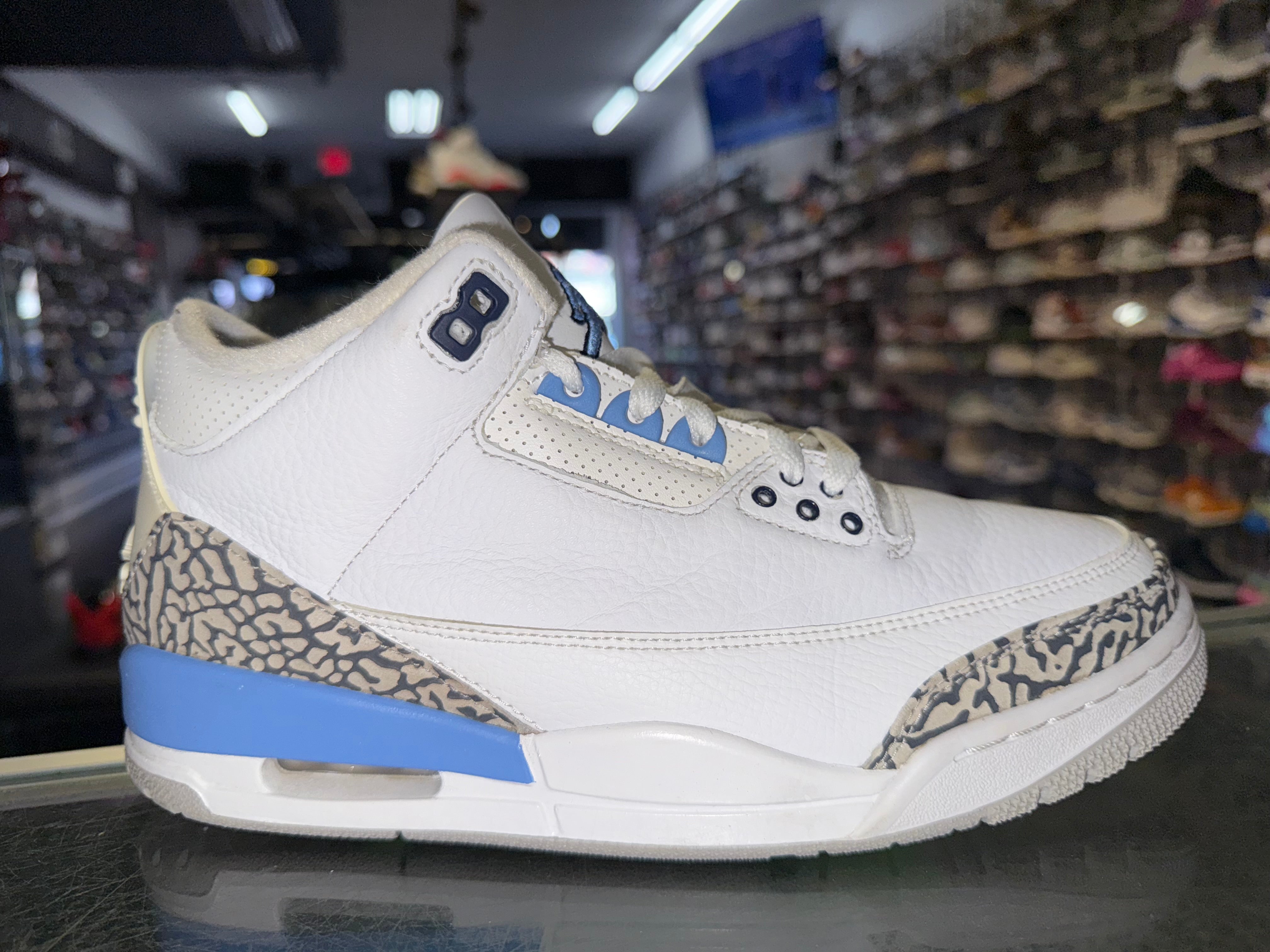 Size 8 Air Jordan 3 "UNC"