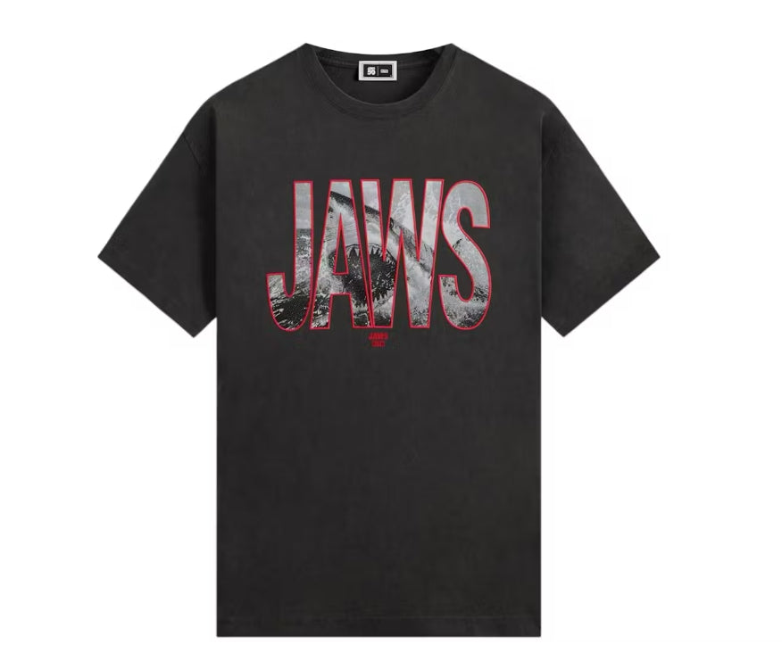 Size XL Kith for Jaws Tee “Vintage Black” Brand New