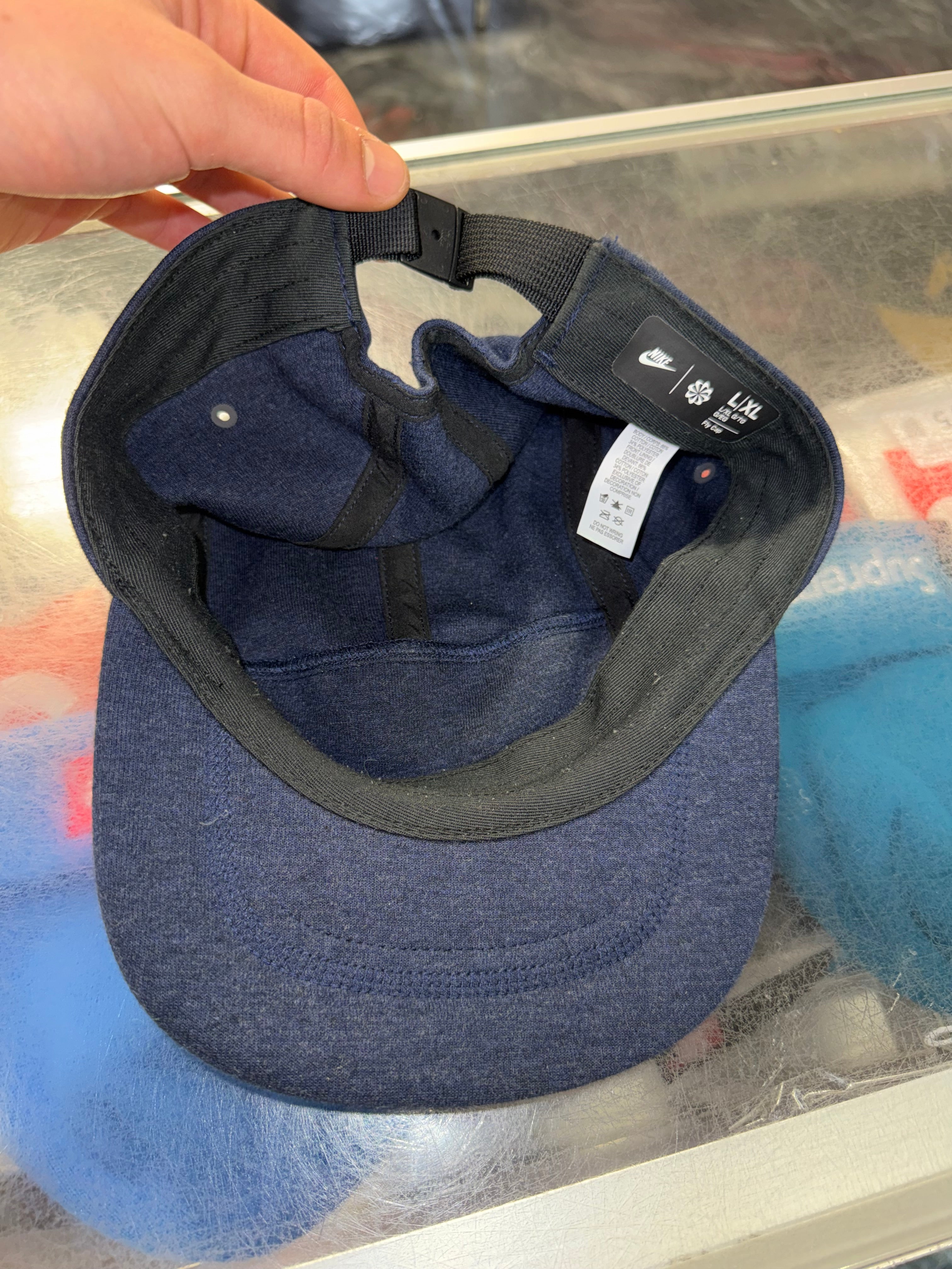 Size L/XL Nike Tech Hat Navy