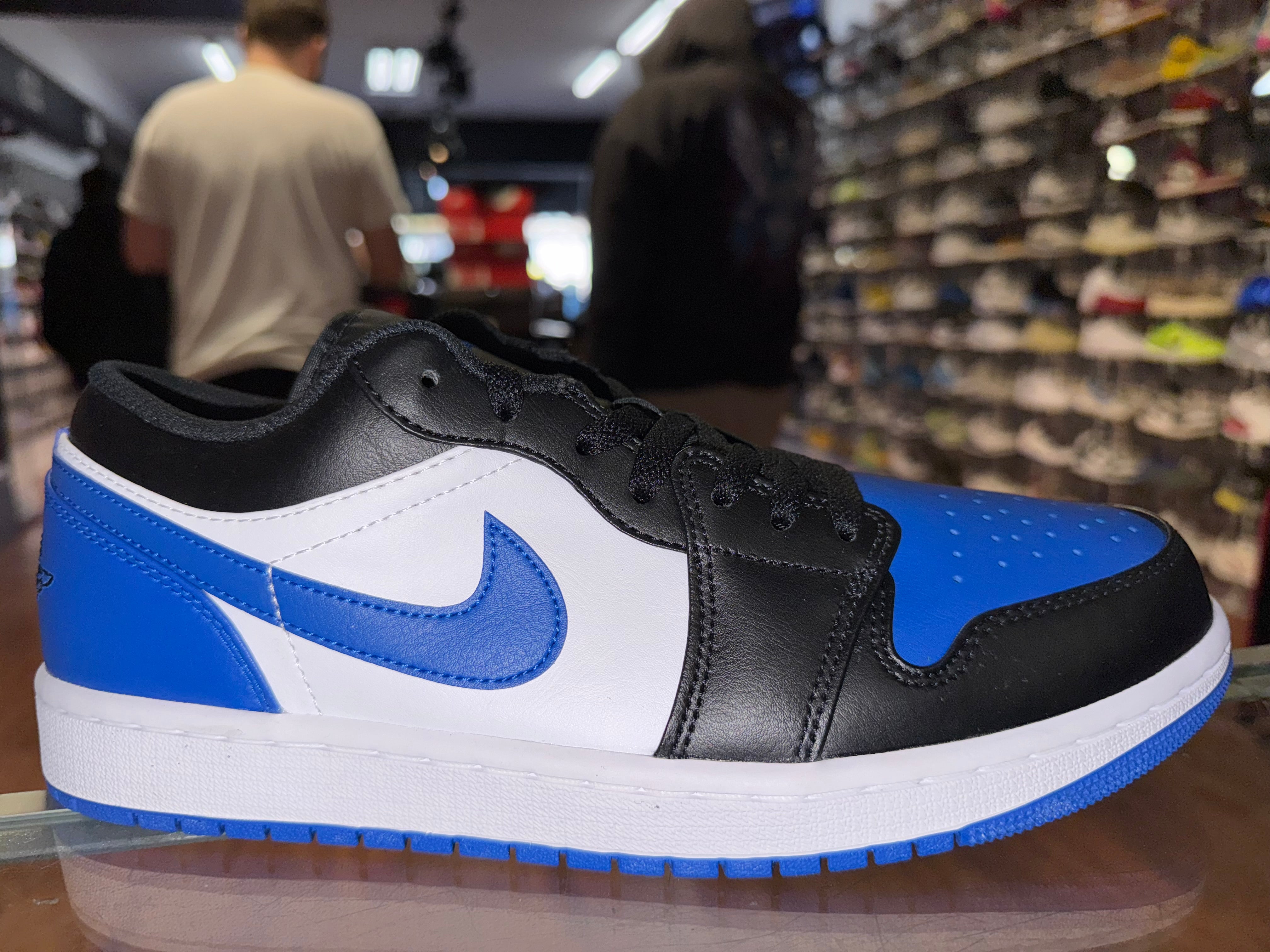 Size 10 Air Jordan 1 Low "Black Game Royal" Brand New