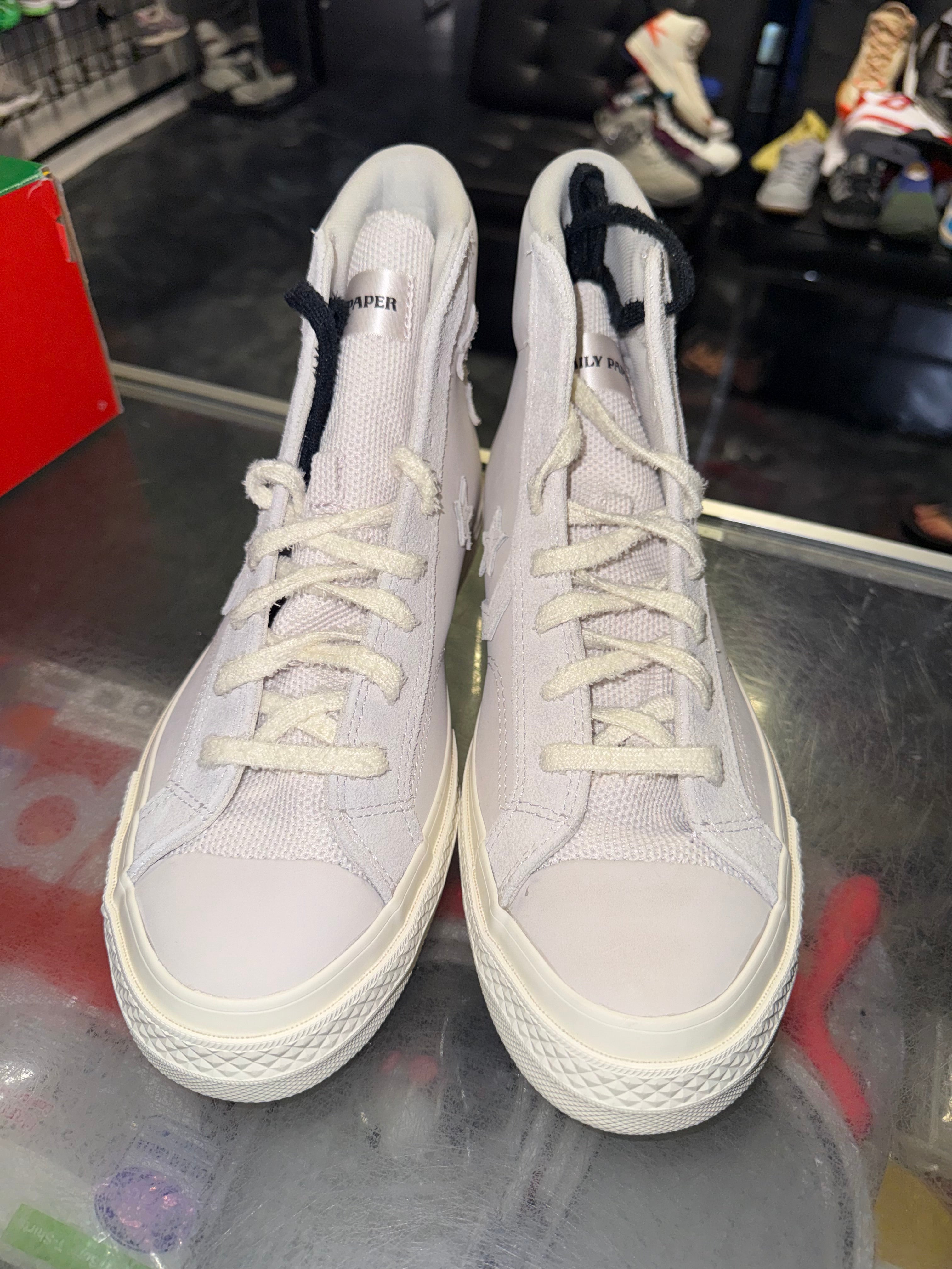 Size 10 Converse Star Player 76 Hi "Daily Paper White Sand" Brand New