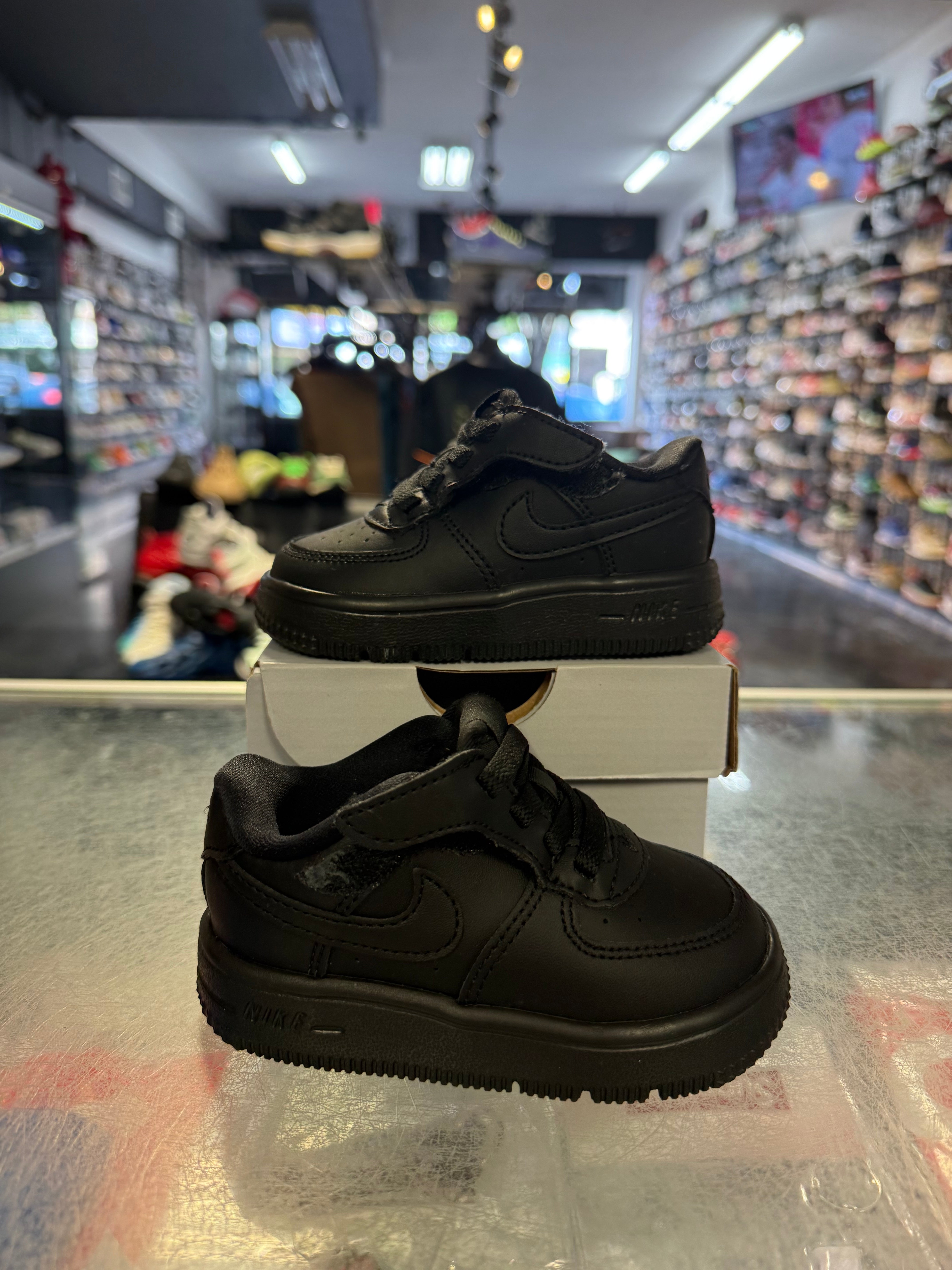 Size 5c Air Force 1 "Black" (TD) Brand New