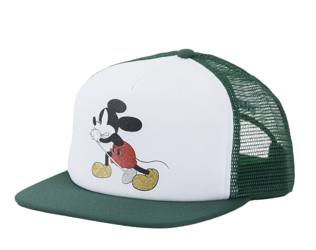 Size OS Supreme Number (N)ine Mickey Mouse Trucker Hat “Green” Brand New