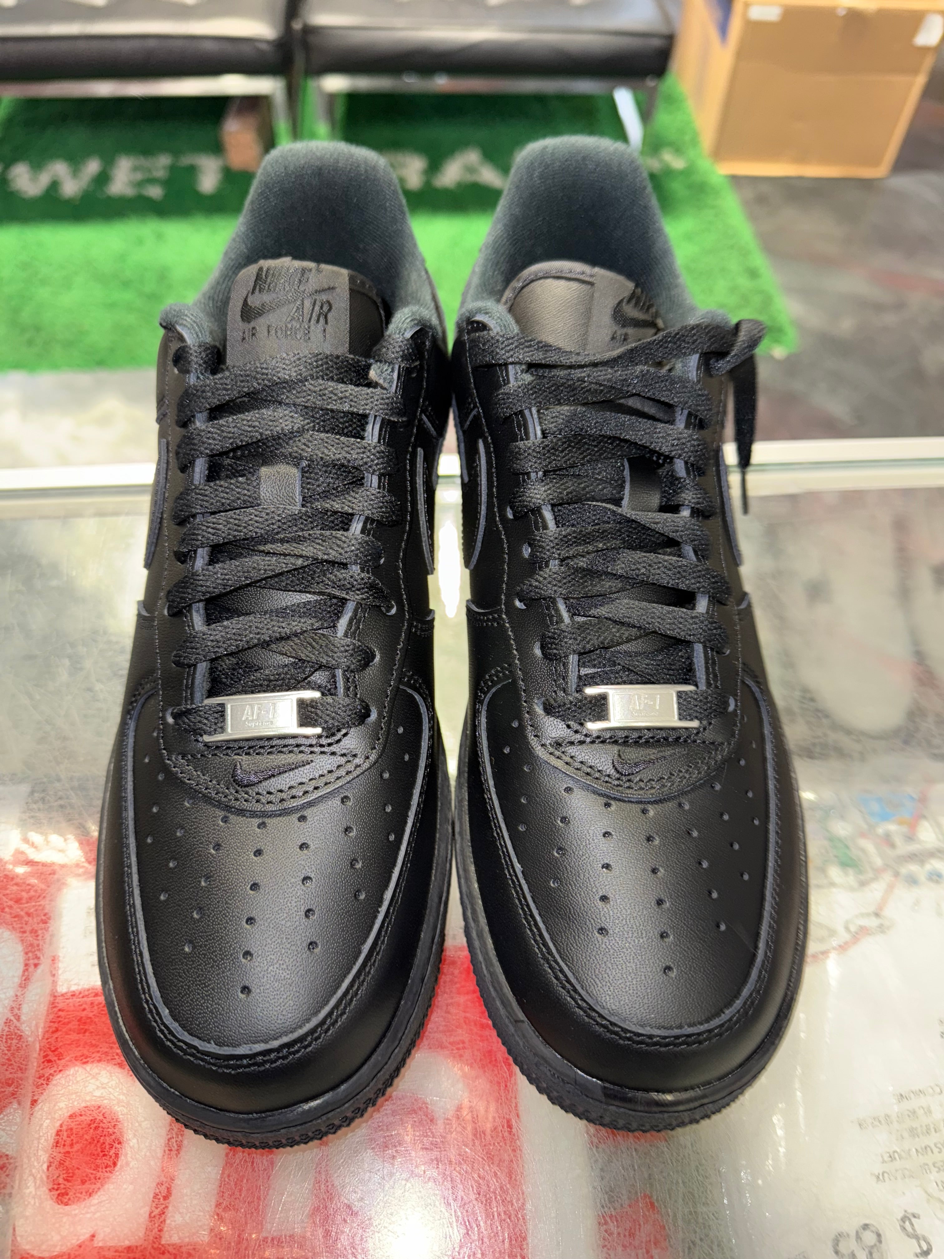 Size 8.5 Air Force 1 Supreme “Black” Brand New