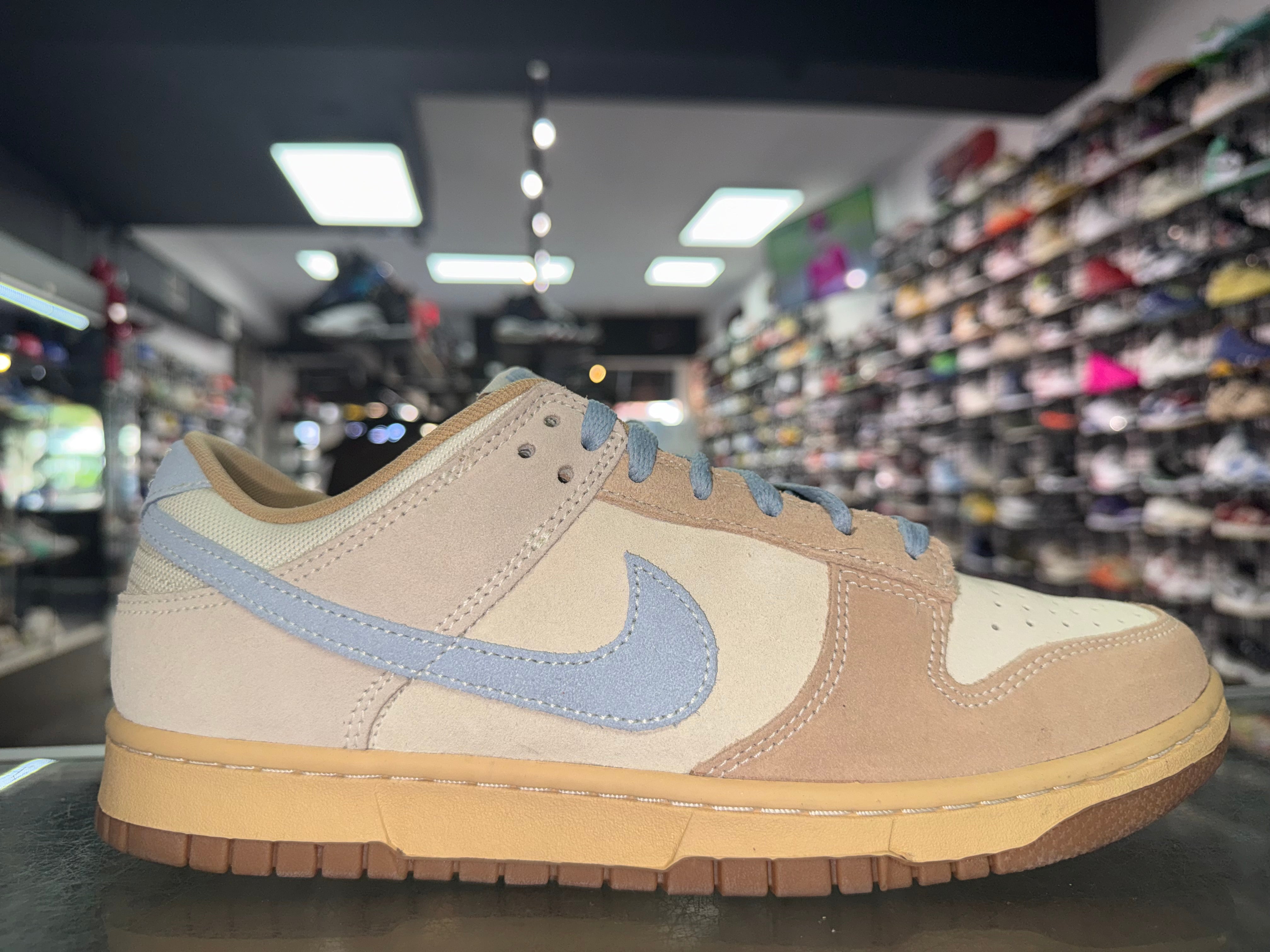 Size 9.5 Dunk Low "Sanddrift Light Armory Blue"