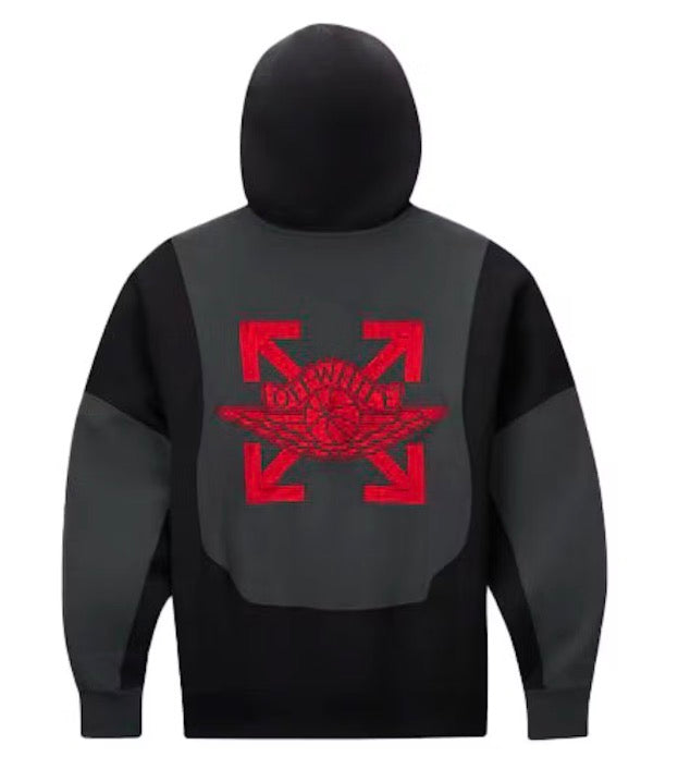 Size XL Off White x Air Jordan Hoodie “Black”
