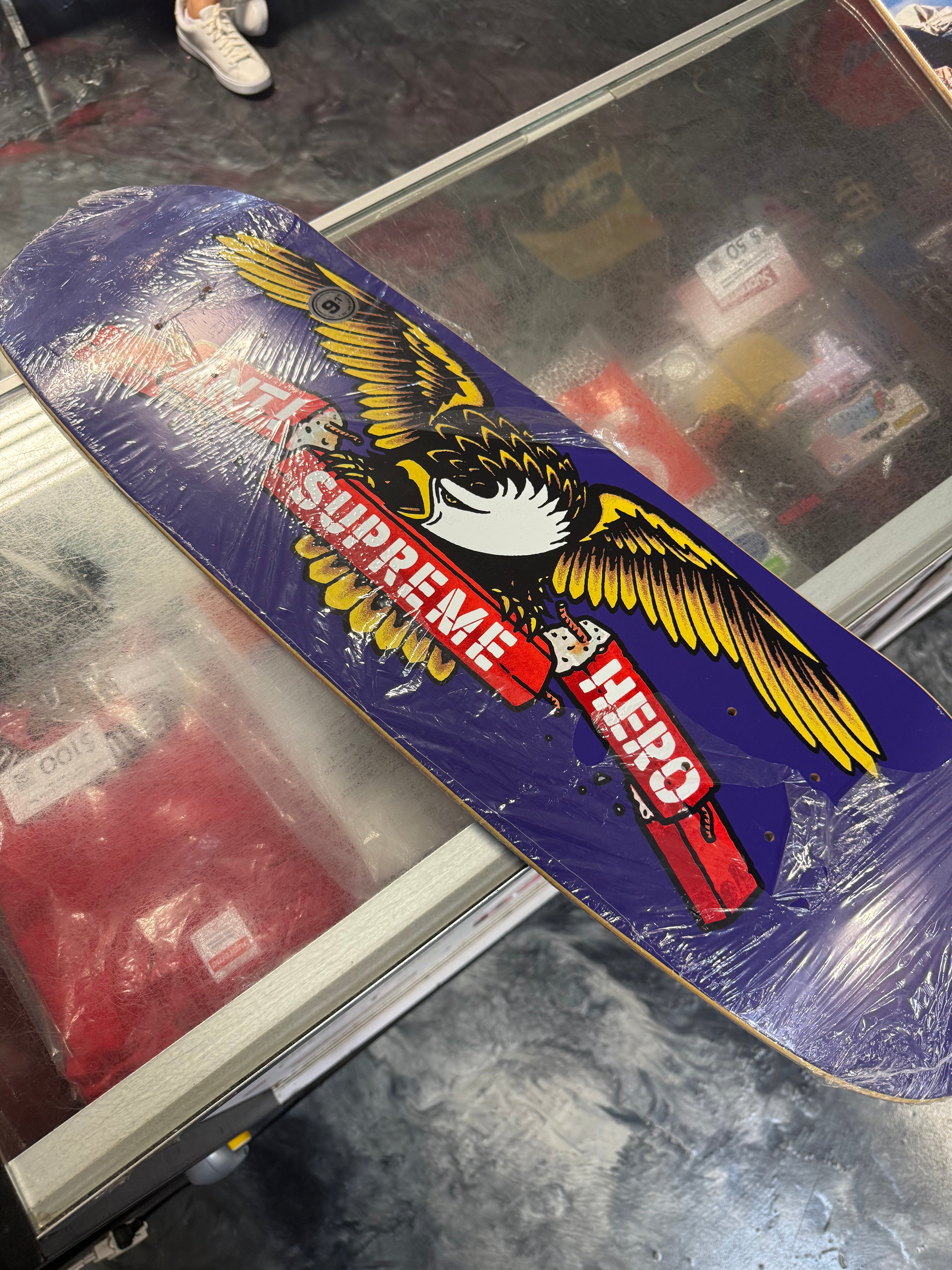 Size OS Supreme Anti Hero Skateboard “Purple” Brand New