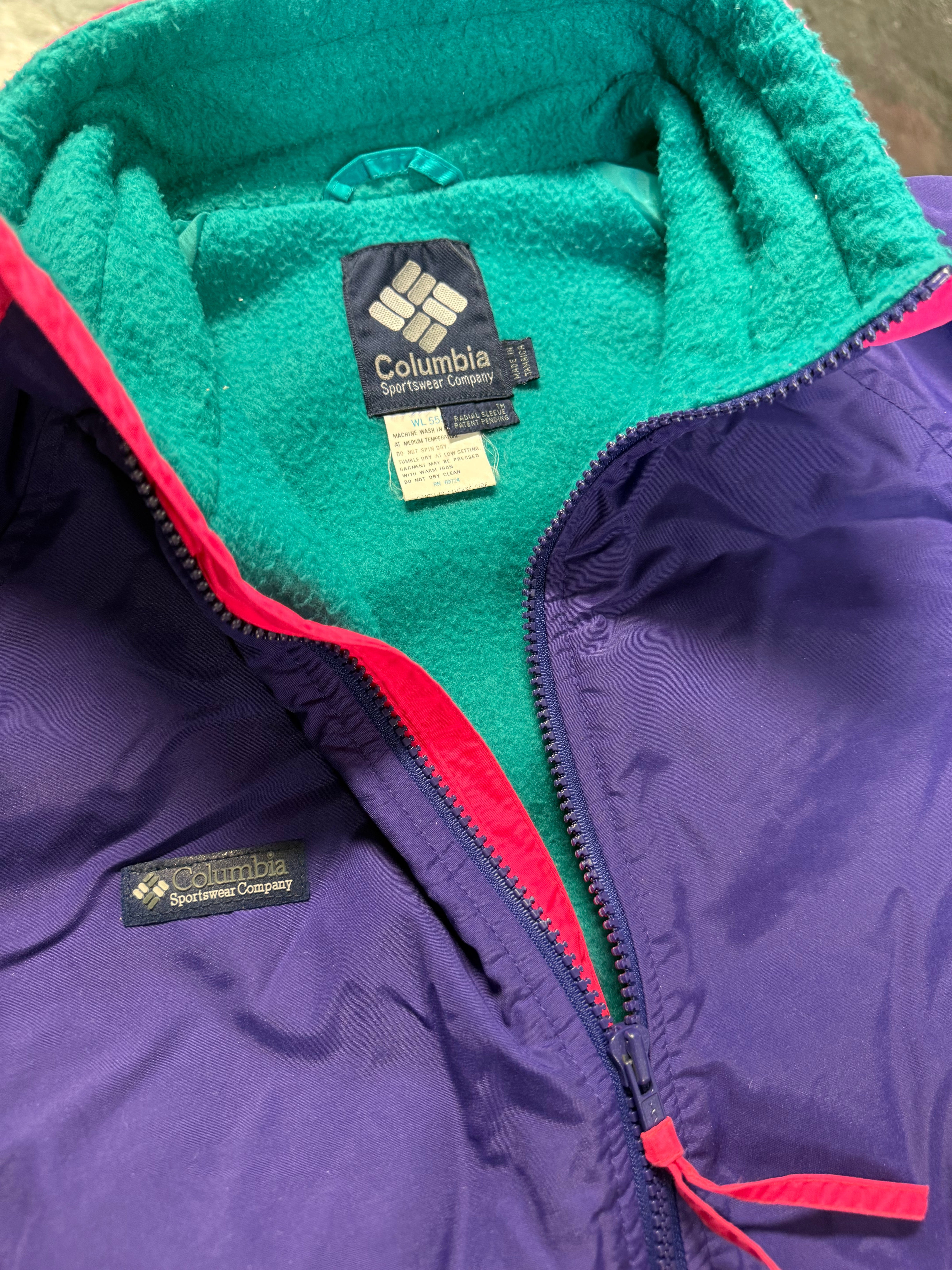 Womans Large Columbia Jacket Purple